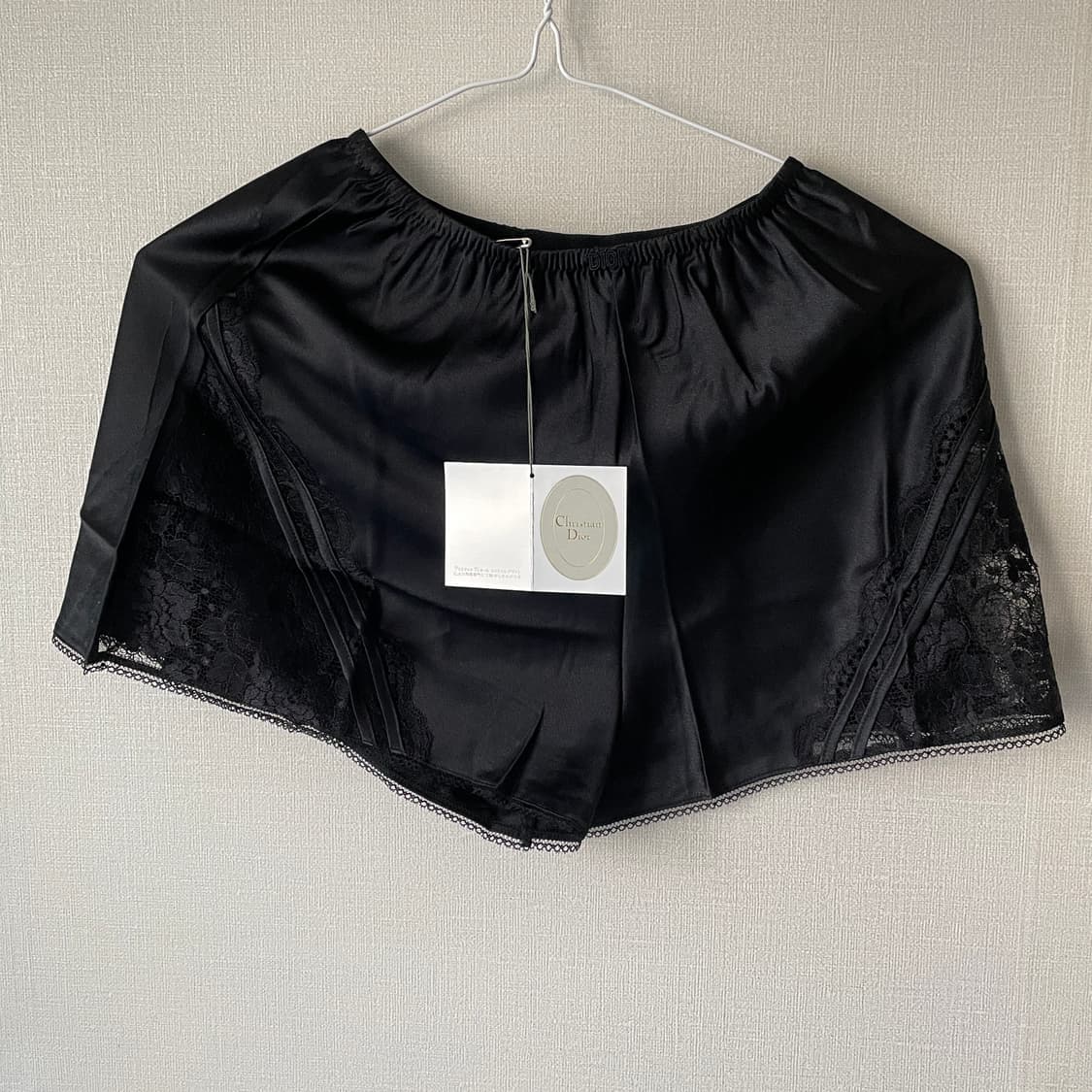 디올 블랙 레이스 슬립 팬츠 새상품 상품이미지1