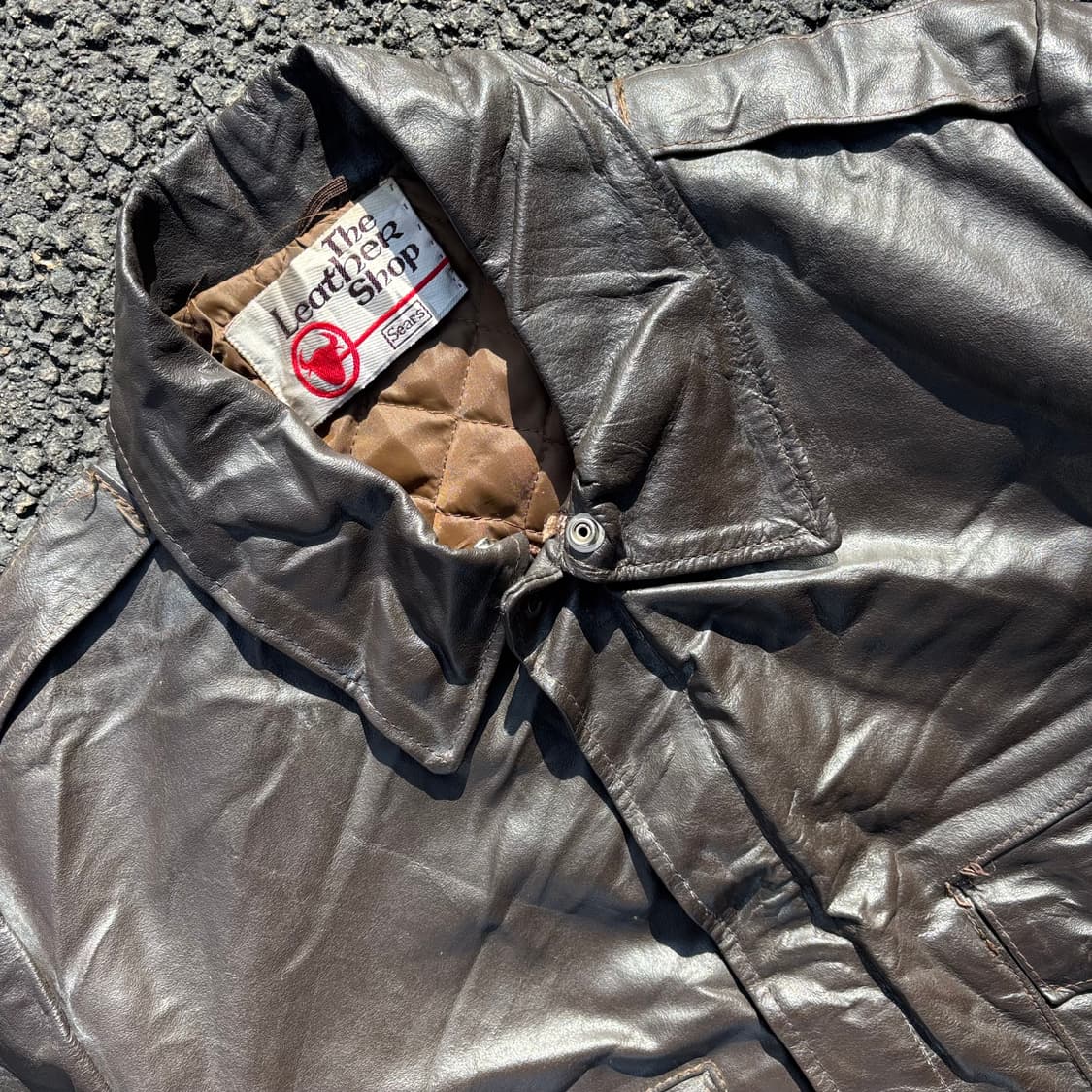 70년대 미국 시어스 더 레더샵 a-2 플라이트 자켓 상품이미지3