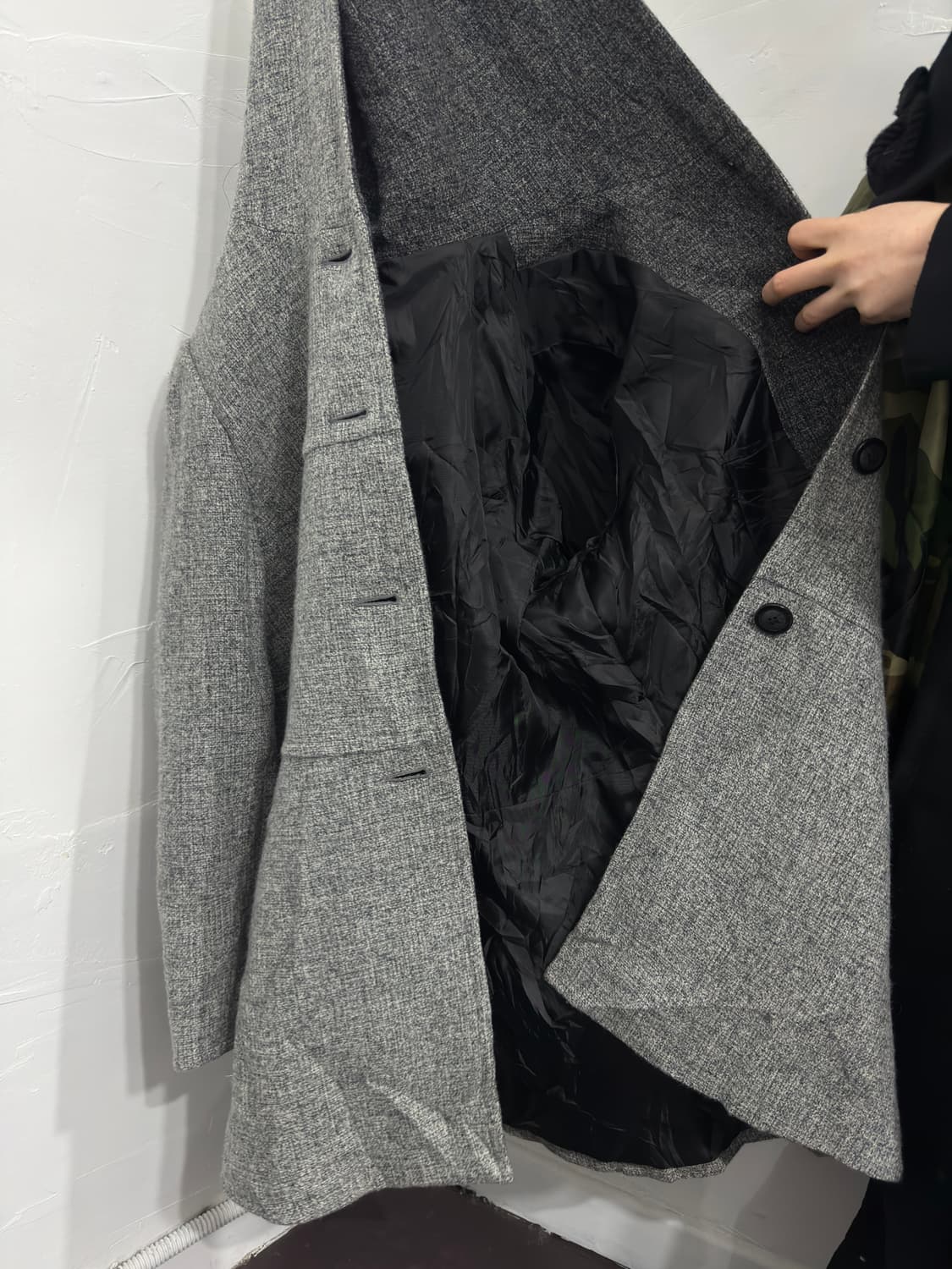 noa-g gray button coat 상품이미지6