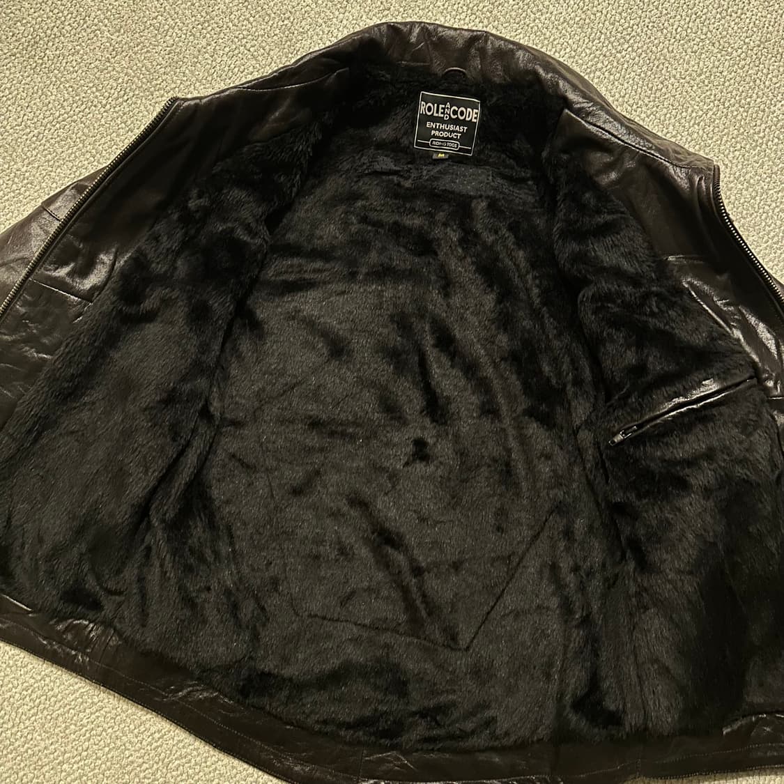 ROLE AND CODE 램스킨 레더 자켓 상품이미지6