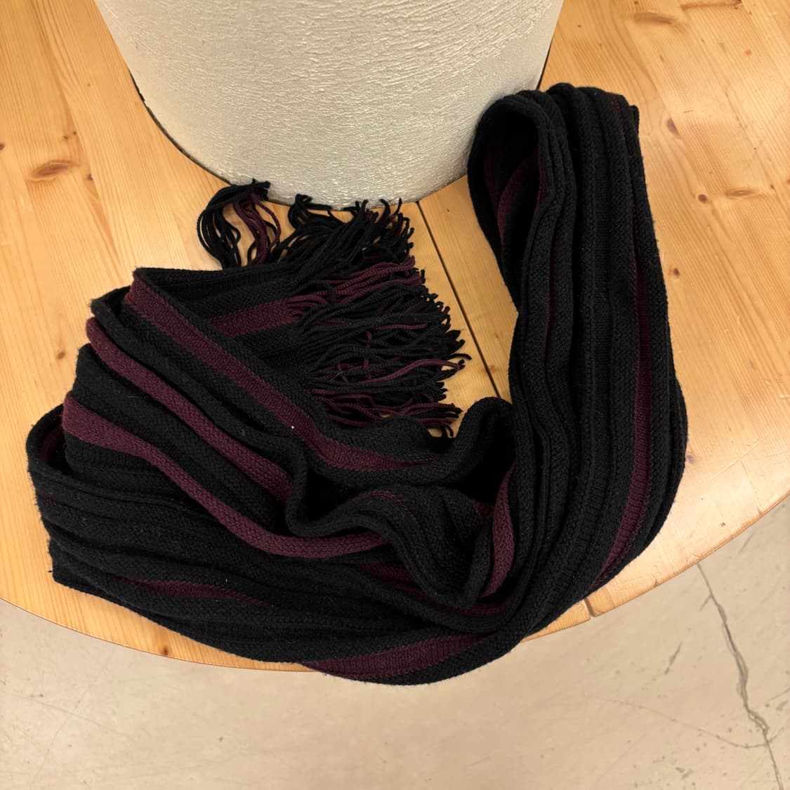 빈티지 투톤 니트 머플러 상품이미지2