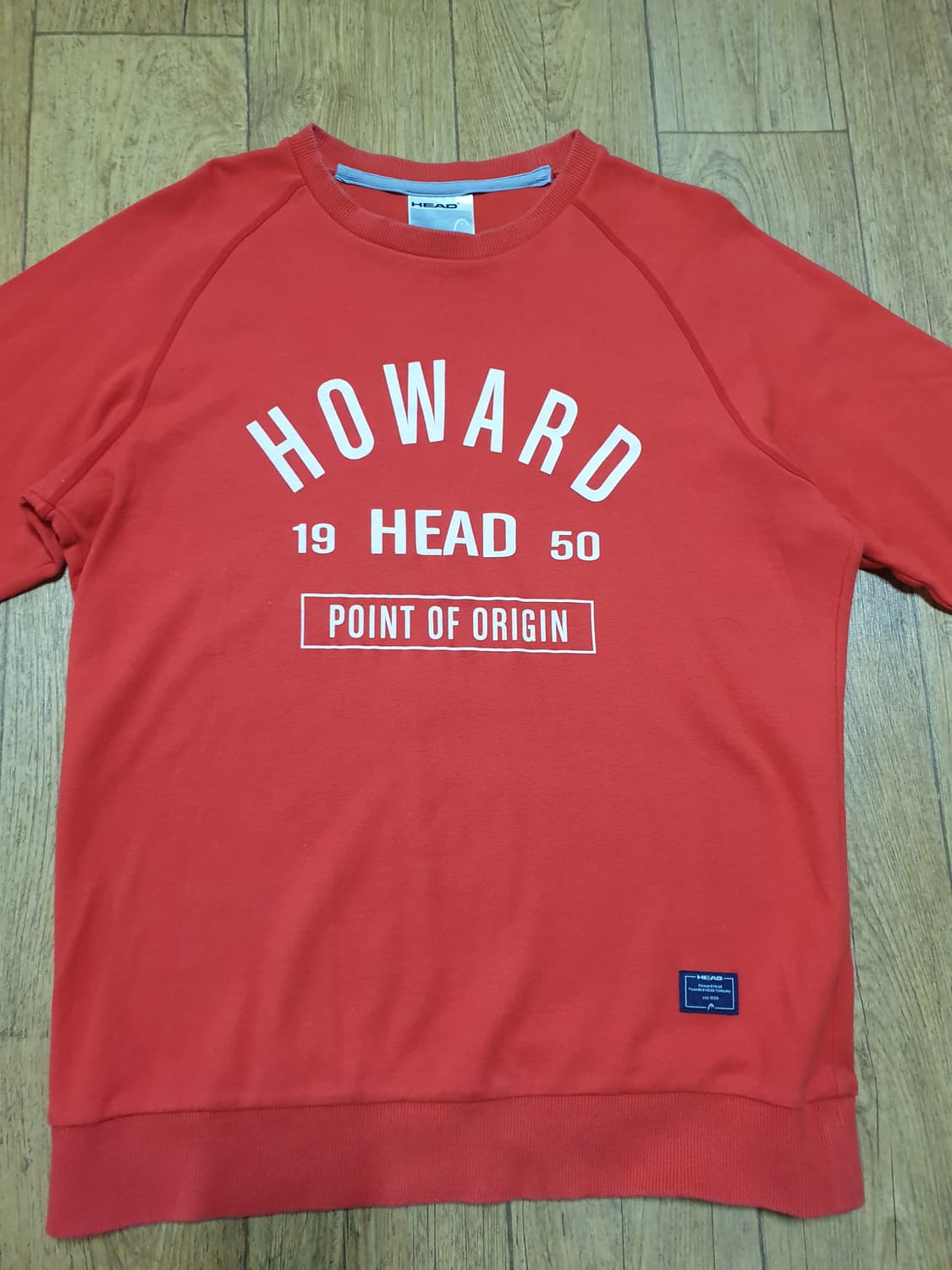 1215 헤드 긴팔 라운드티 100 사이즈입니다 상품이미지1