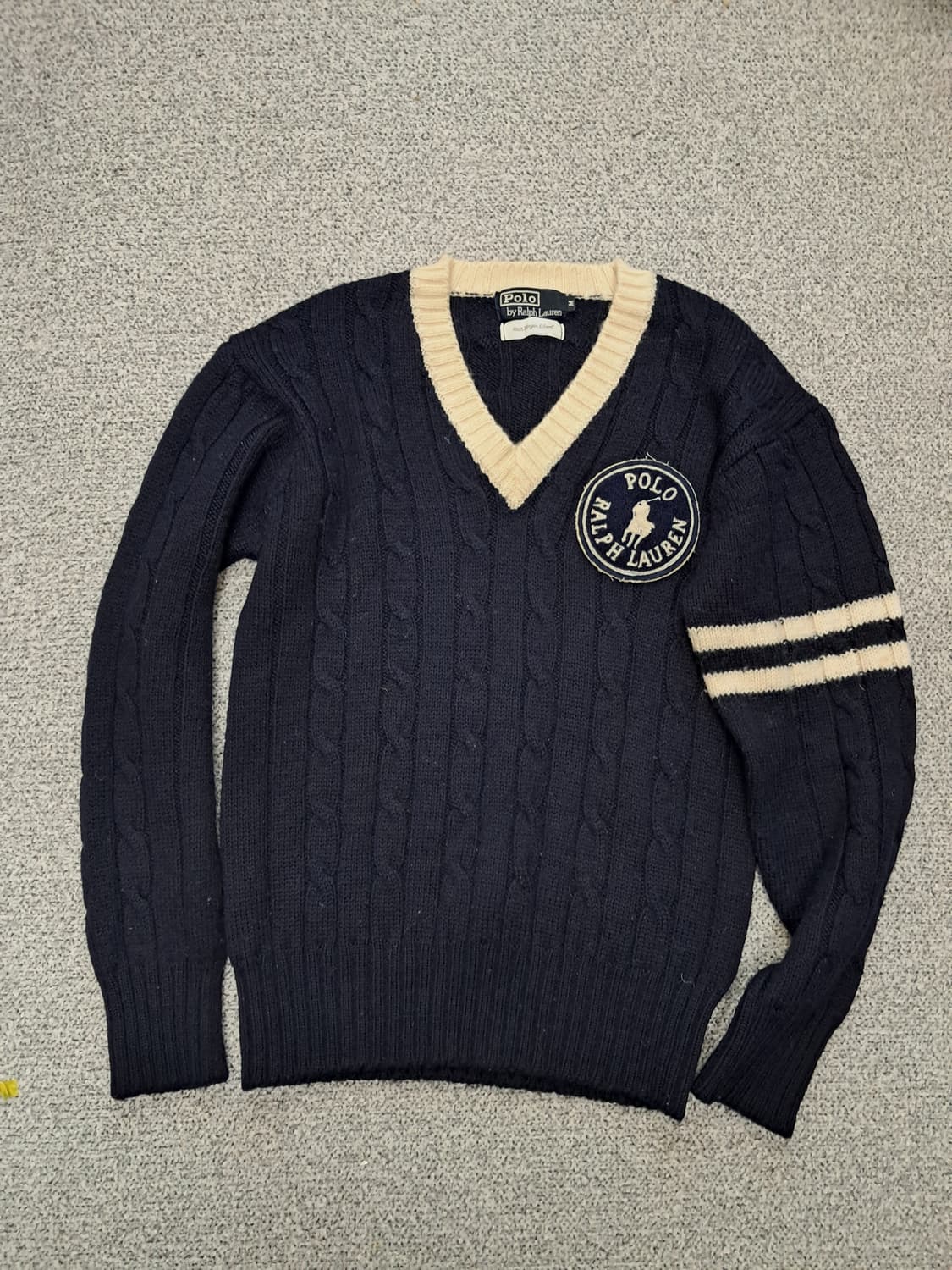 폴로랄프로렌90s 쿠키패치니트 상품이미지1