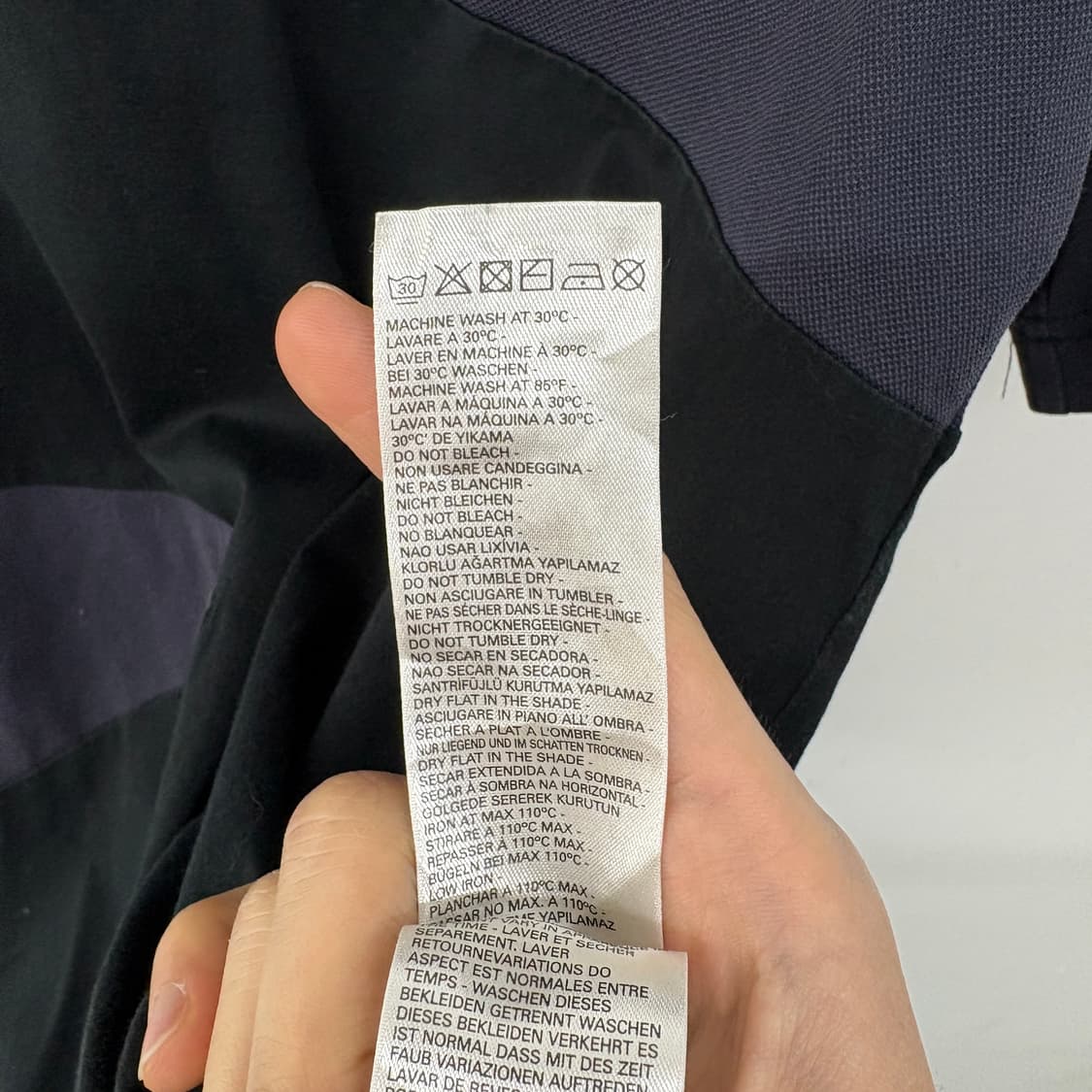 디젤 블랙/차콜 배색 반팔 티셔츠 남성L 상품이미지6