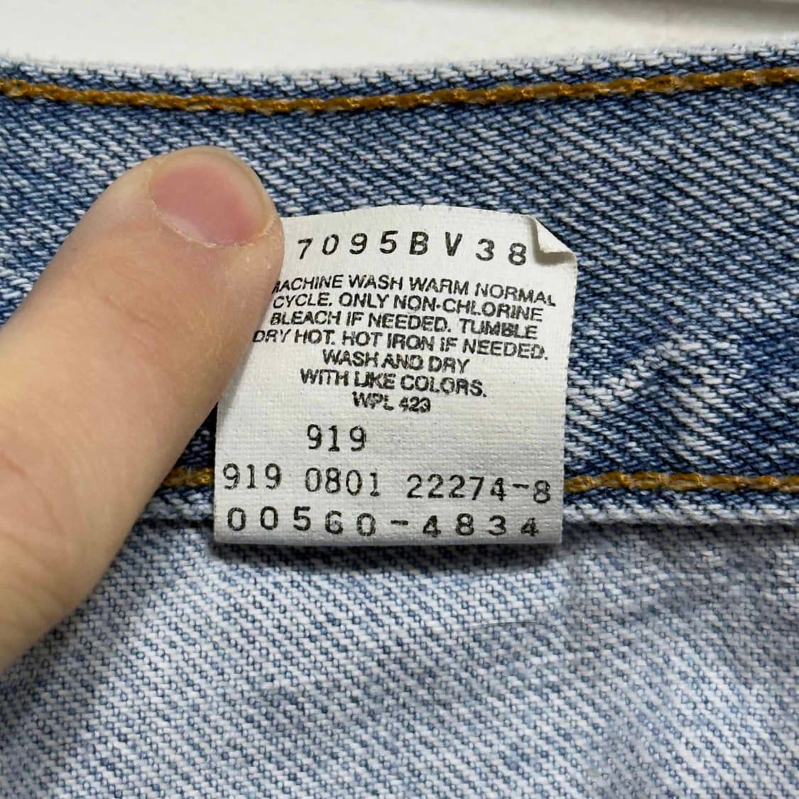 01s 리바이스 560 데님팬츠 W38 L30 상품이미지7