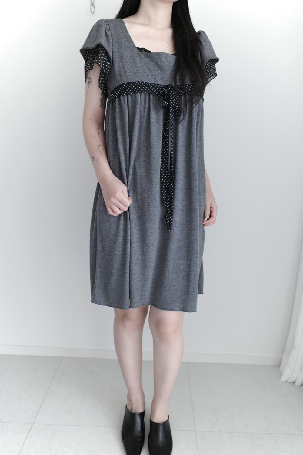 dot ribbon one-piece 상품이미지6
