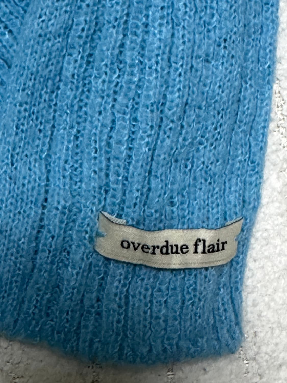 오버듀플레어 모헤어 니트 MOHAIR RIB KNIT TOP_OCEAN 상품이미지7