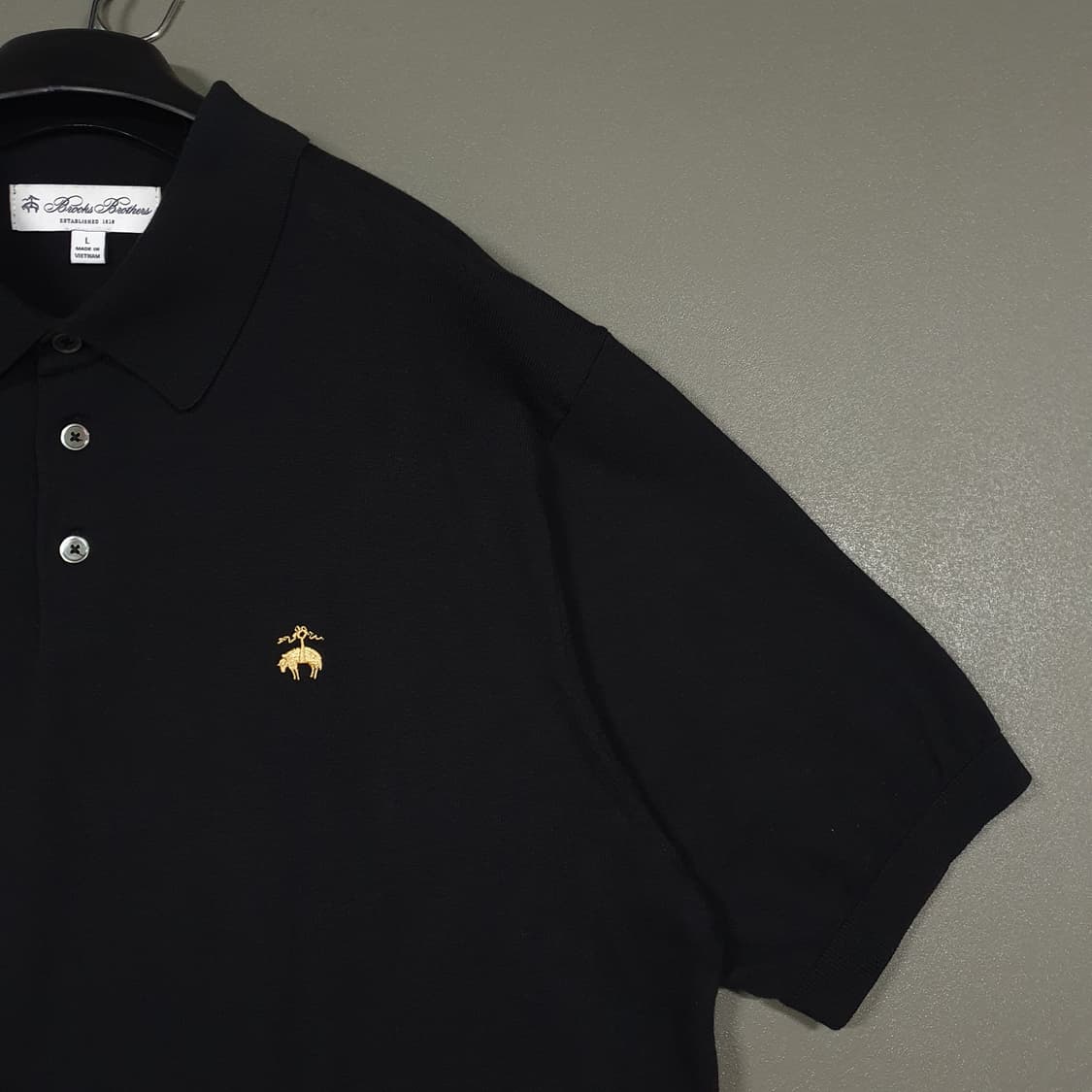 브룩스브라더스 신형23SS 컴팩트 코튼 폴로 스웨터 반팔 니트 카라티 상품이미지3