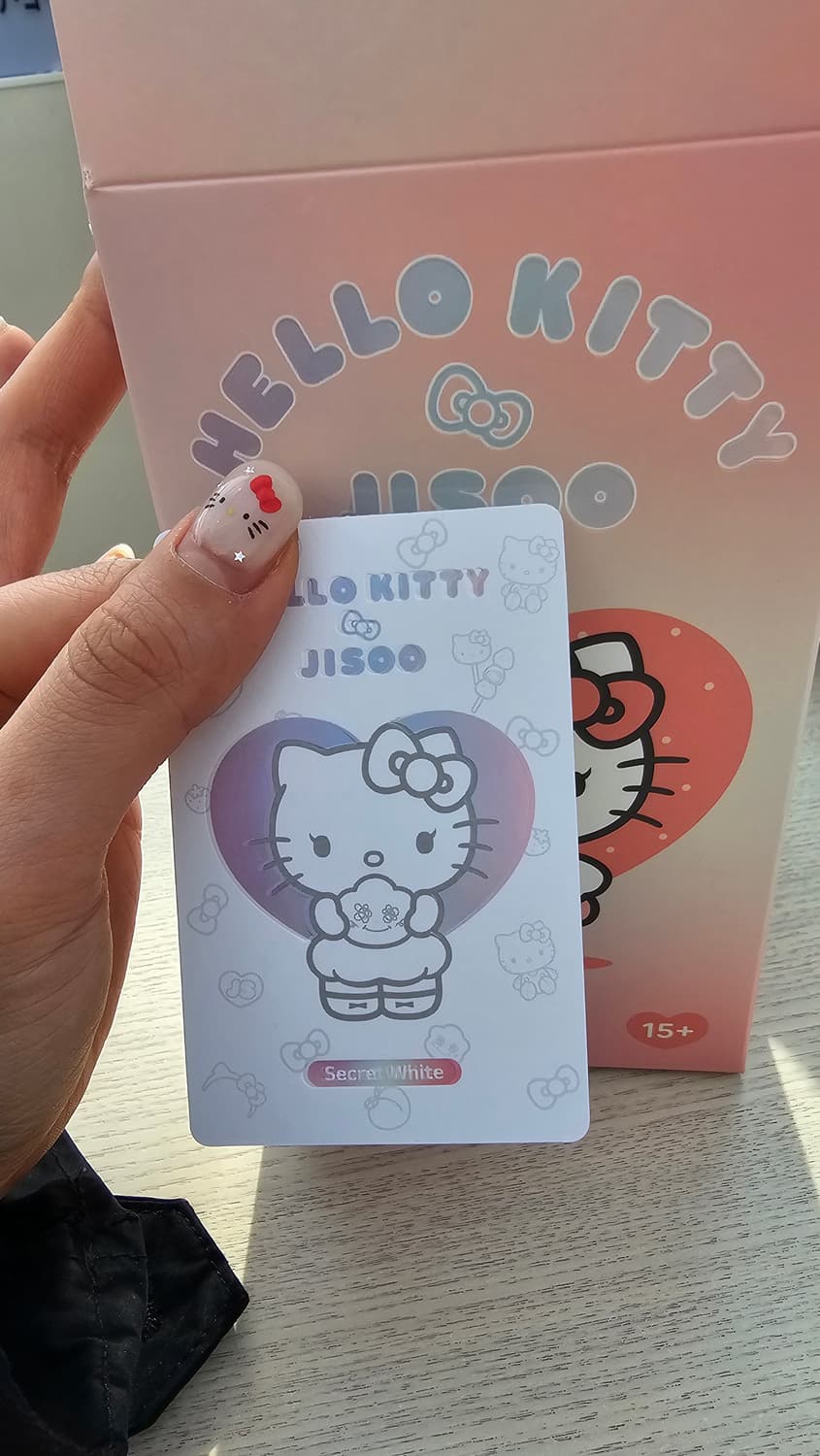 헬로키티 x 지수 플러시 키링 시크릿 화이트 (개봉 박스) 상품이미지2