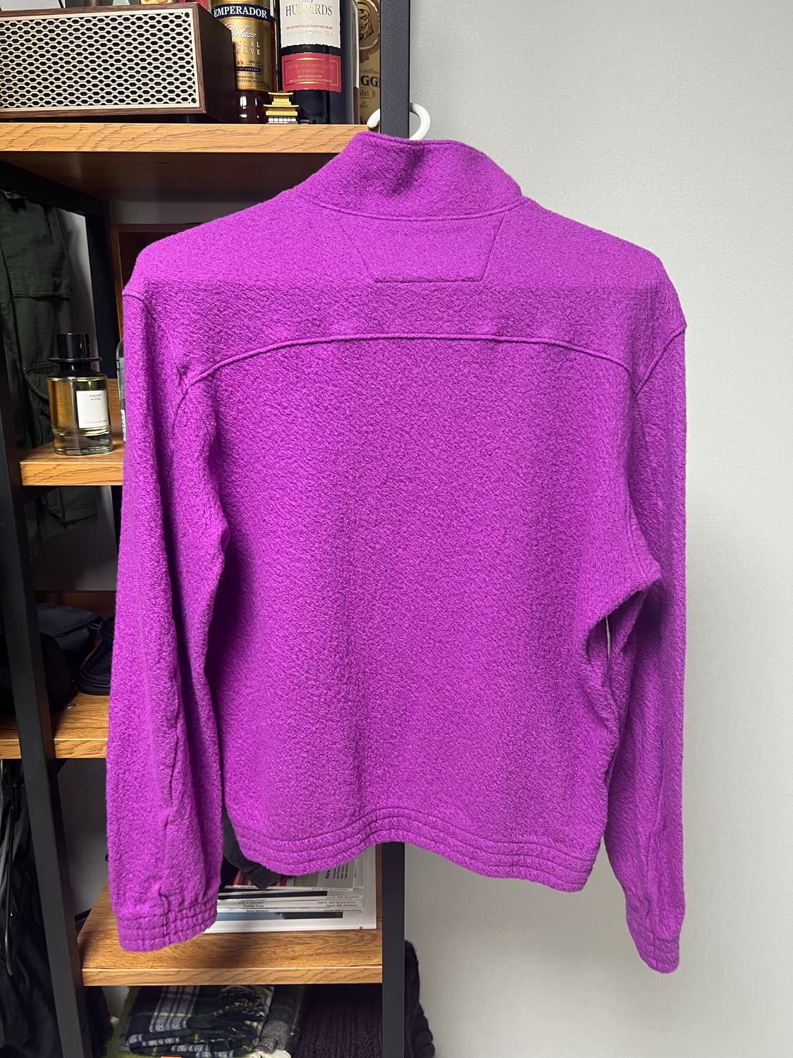 EE Curved Half Wool Zip-up(Violet) 상품이미지2