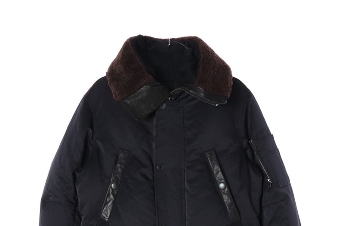 타임 양가죽 구스다운 패딩 L 상품이미지4