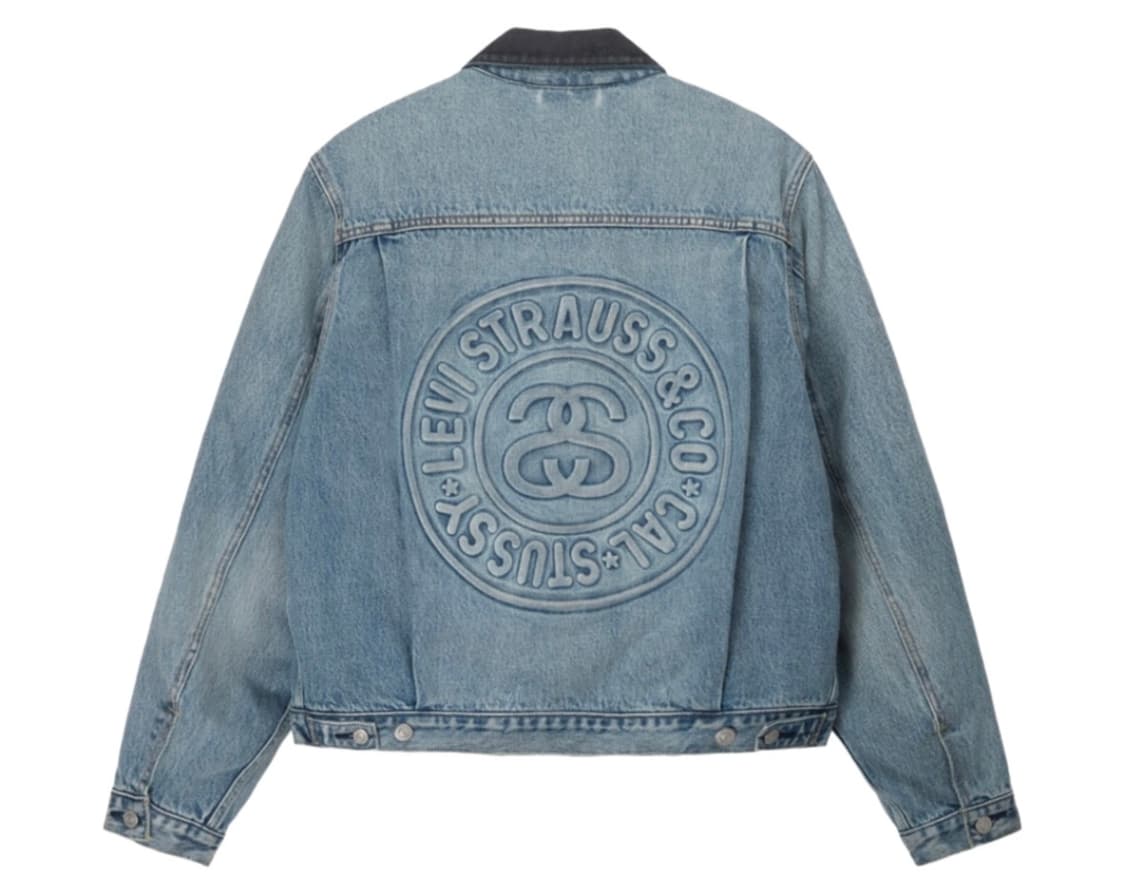 스투시 리바이스 엠보스드 트러커 자켓 L 상품이미지1