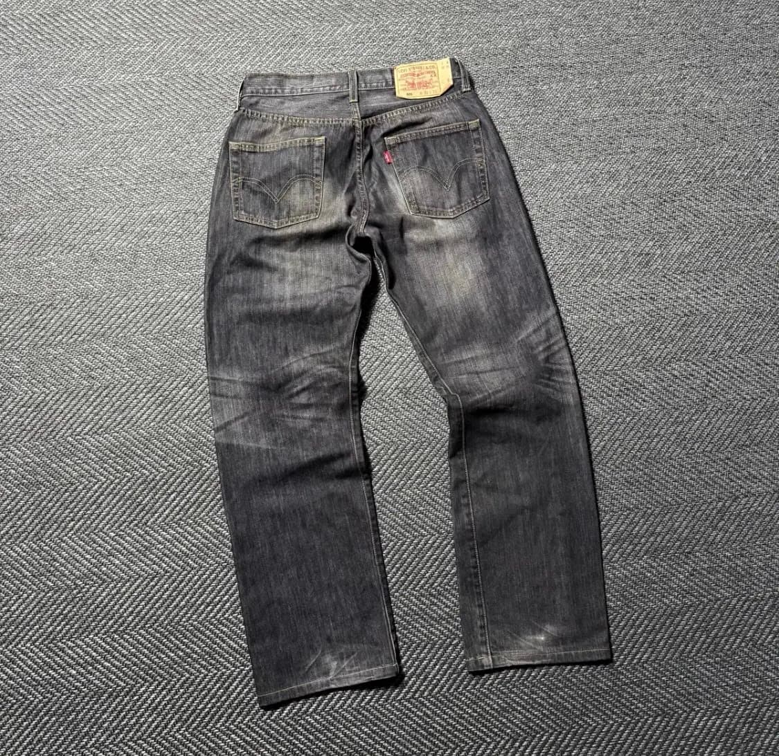 00‘s 리바이스 501 흑청 워싱 데님 상품이미지1