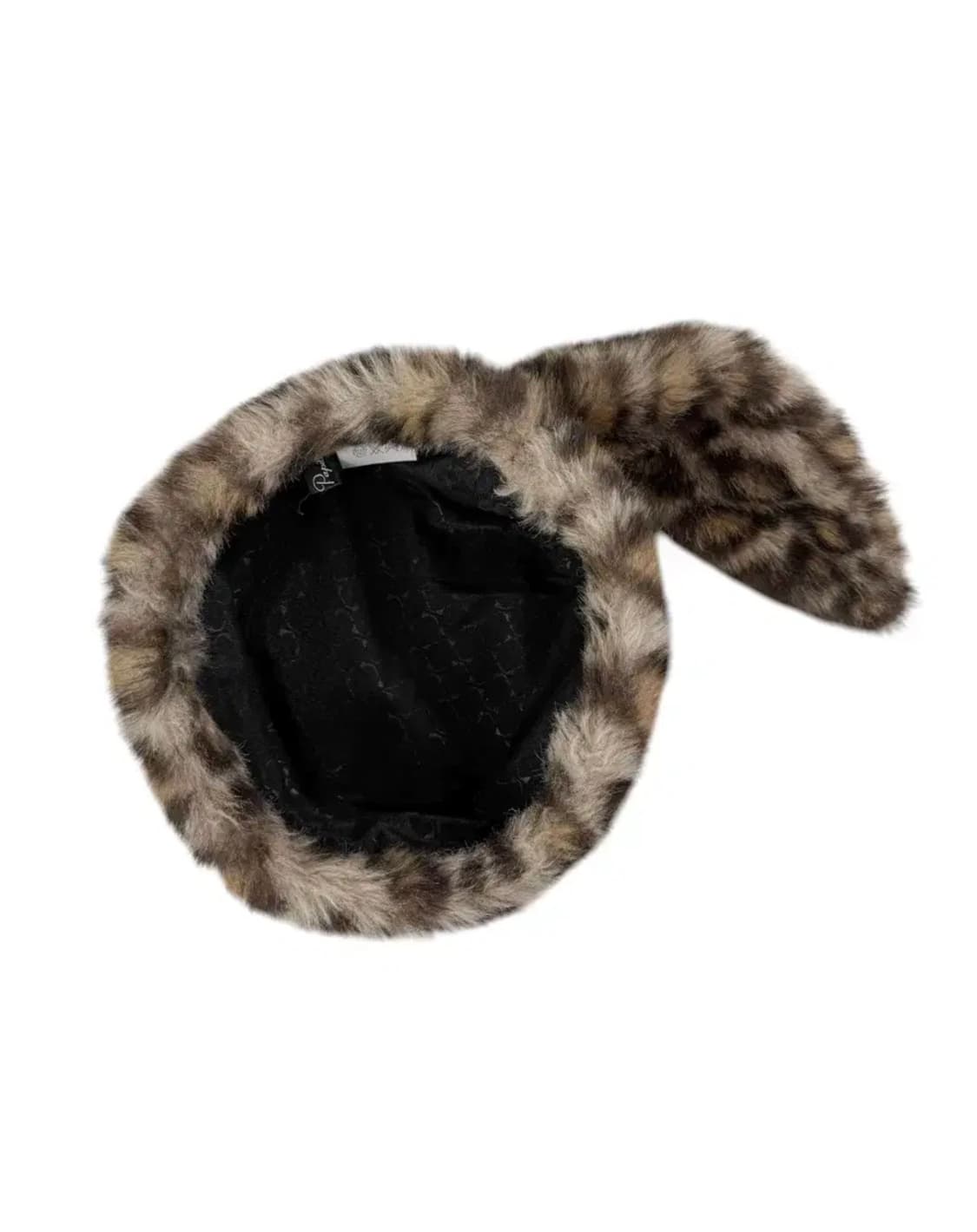 Papillon 레오파드 테일 퍼 햇 상품이미지3