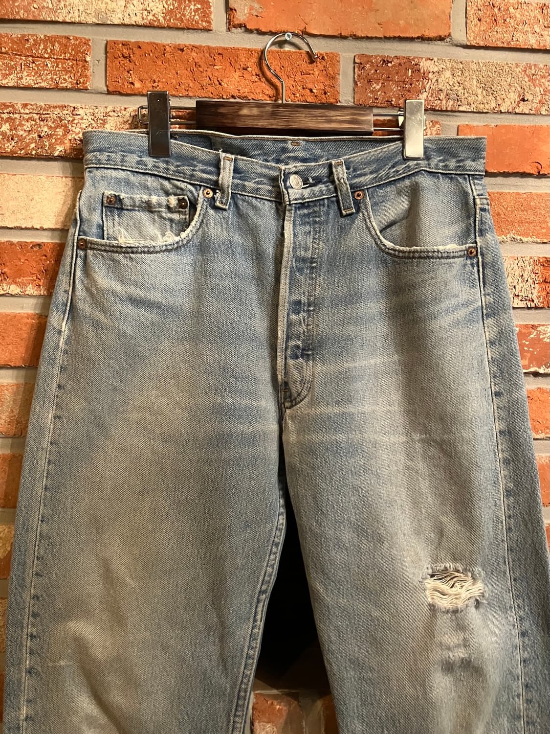 90s USA 빈티지 리바이스 501xx 0000 데님 팬츠 상품이미지3