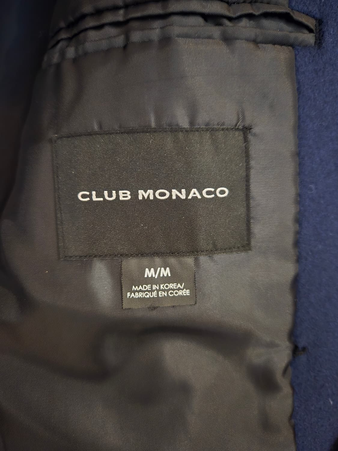 클럽 모나코 /더블 브레스티드 캐시미어  코트 /105 상품이미지2