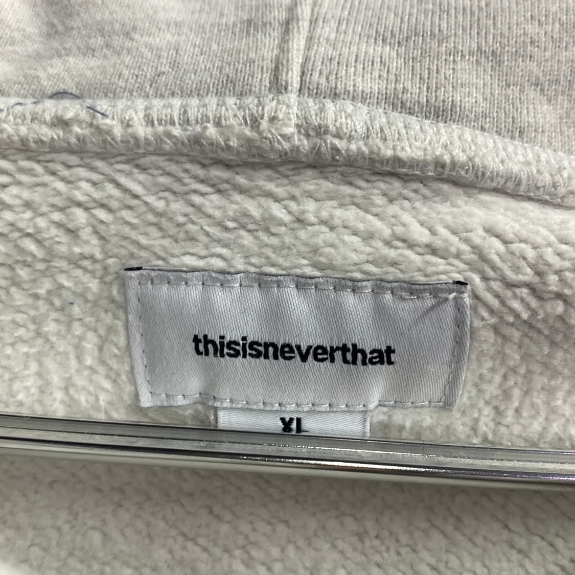 디스이즈네버댓 빅로고 그레이 후드집업 B3202 상품이미지4