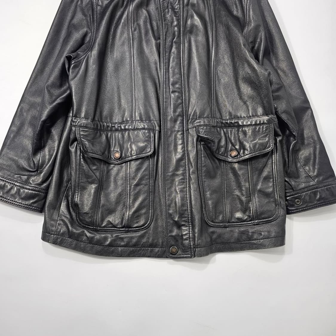 CANYON 빈티지 양가죽 자켓 2XL 상품이미지4