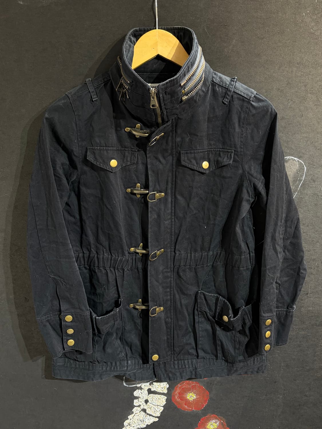 JPN 파이어맨 토클 버튼 펑크 고딕 블랙 고딕 자켓 L 상품이미지7