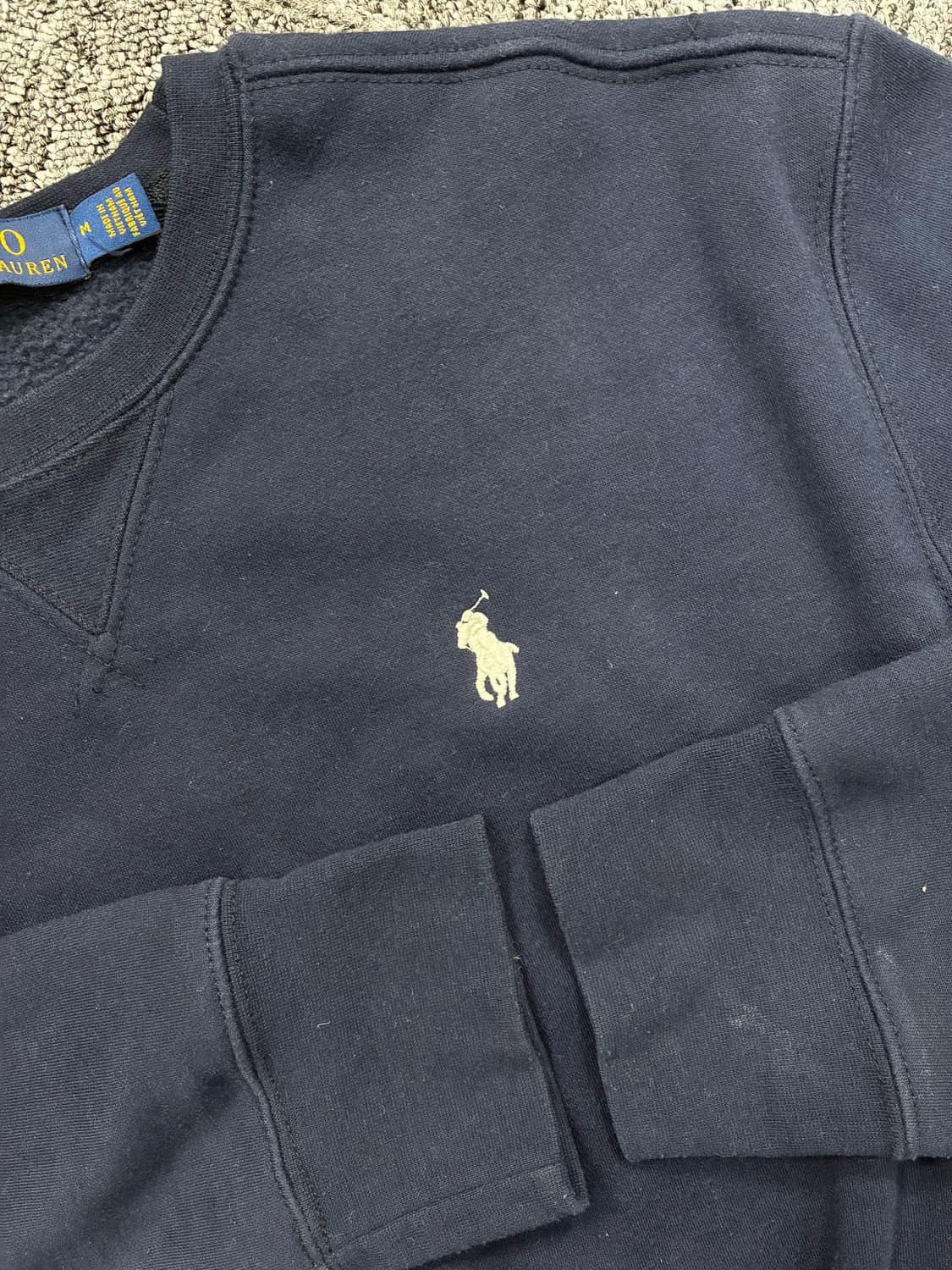 폴로 랄프로렌 네이비 화이트 포니 맨투맨 M 상품이미지6