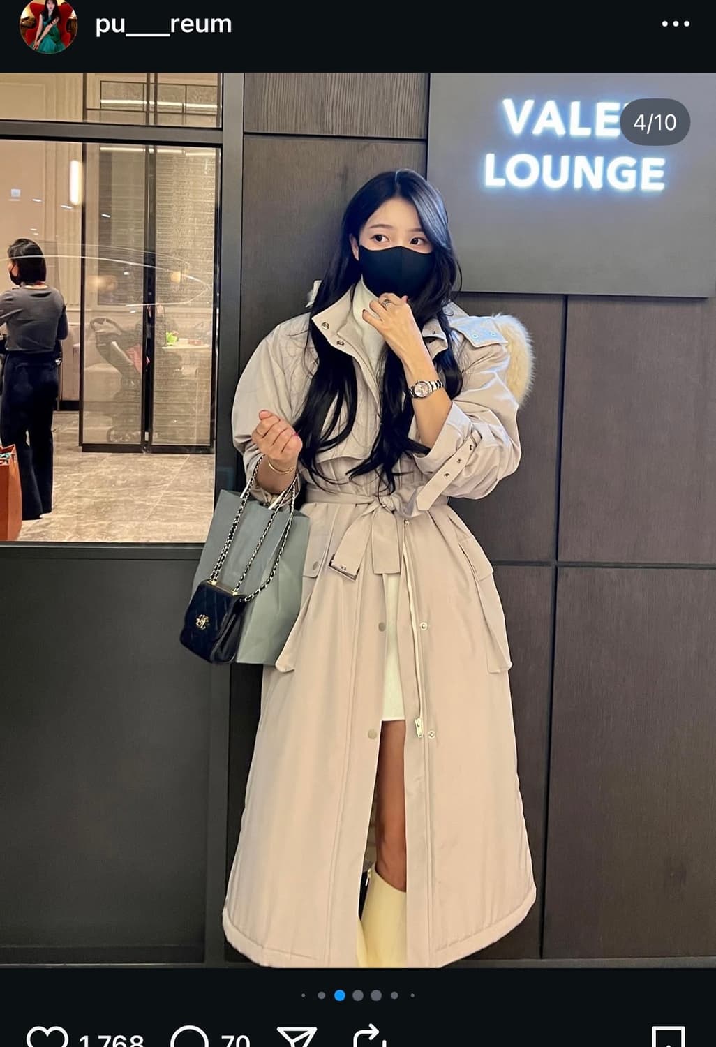 마리마켓 마리메이드 패딩야상 롱마리 블랙 상품이미지2