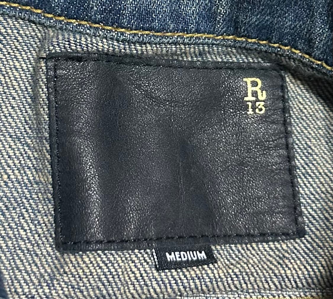 R13 알써틴 데님 조끼 상품이미지3