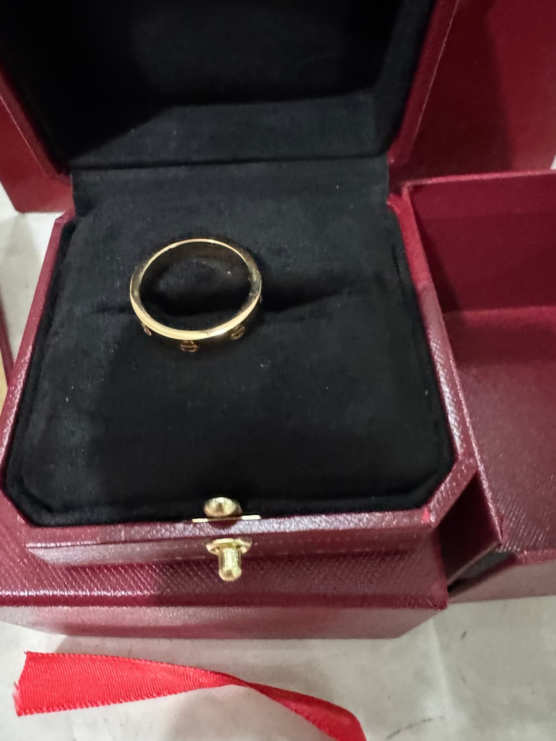 까르띠에 LOVE 러브링 3.6mm 와이드 18K 핑크골드 반지 52호  상품이미지1