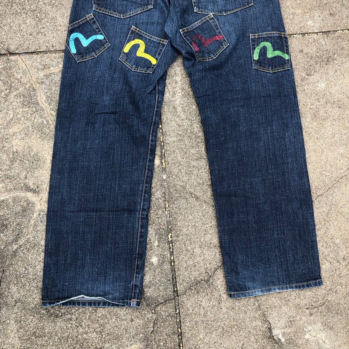 [33] 에비수 멀티포켓 셀비지 데님 팬츠 상품이미지3