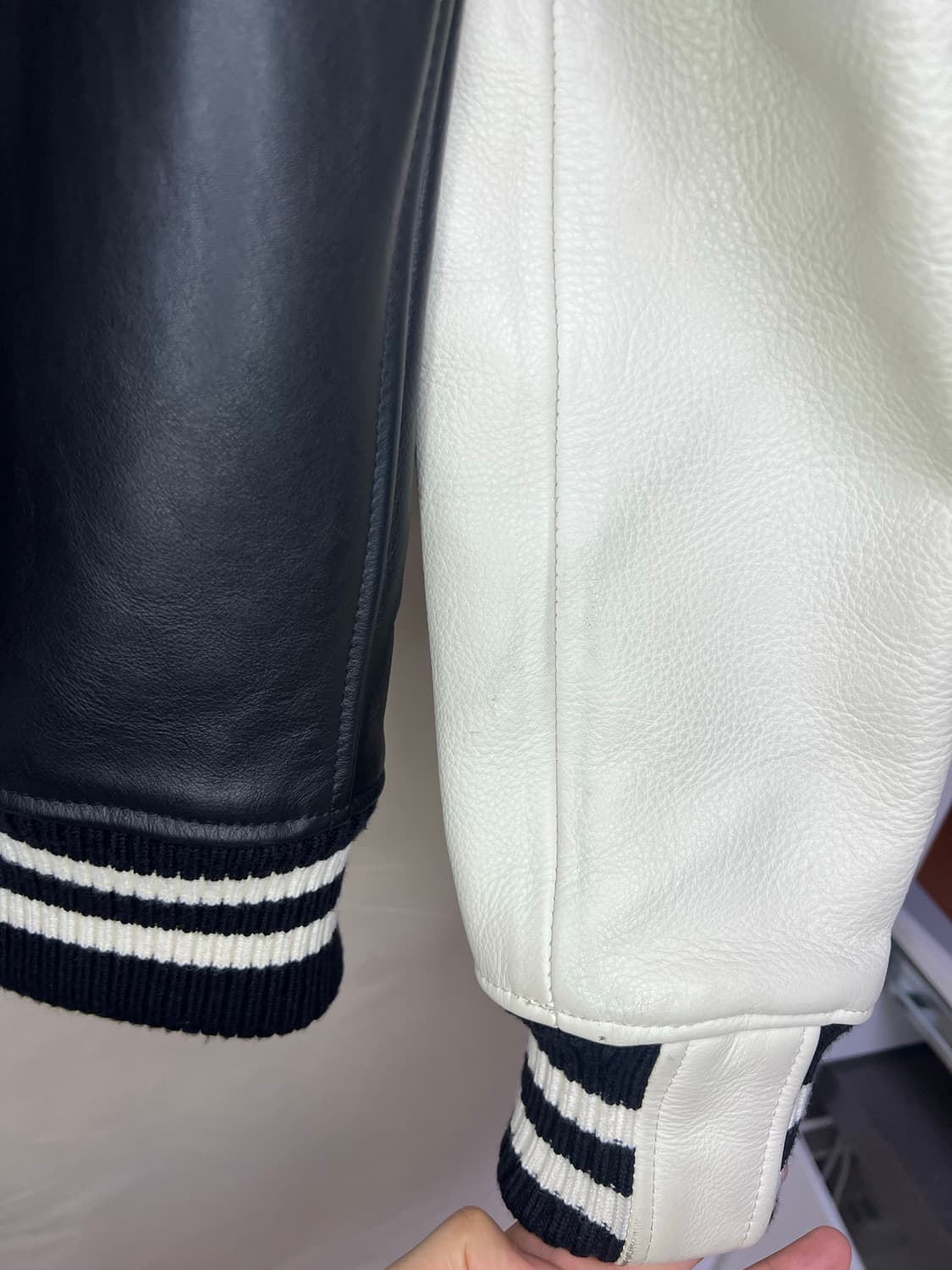 준야와타나베 맨 x 쇼트 schott 카우 레더 스타디움 바시티 자켓 상품이미지9