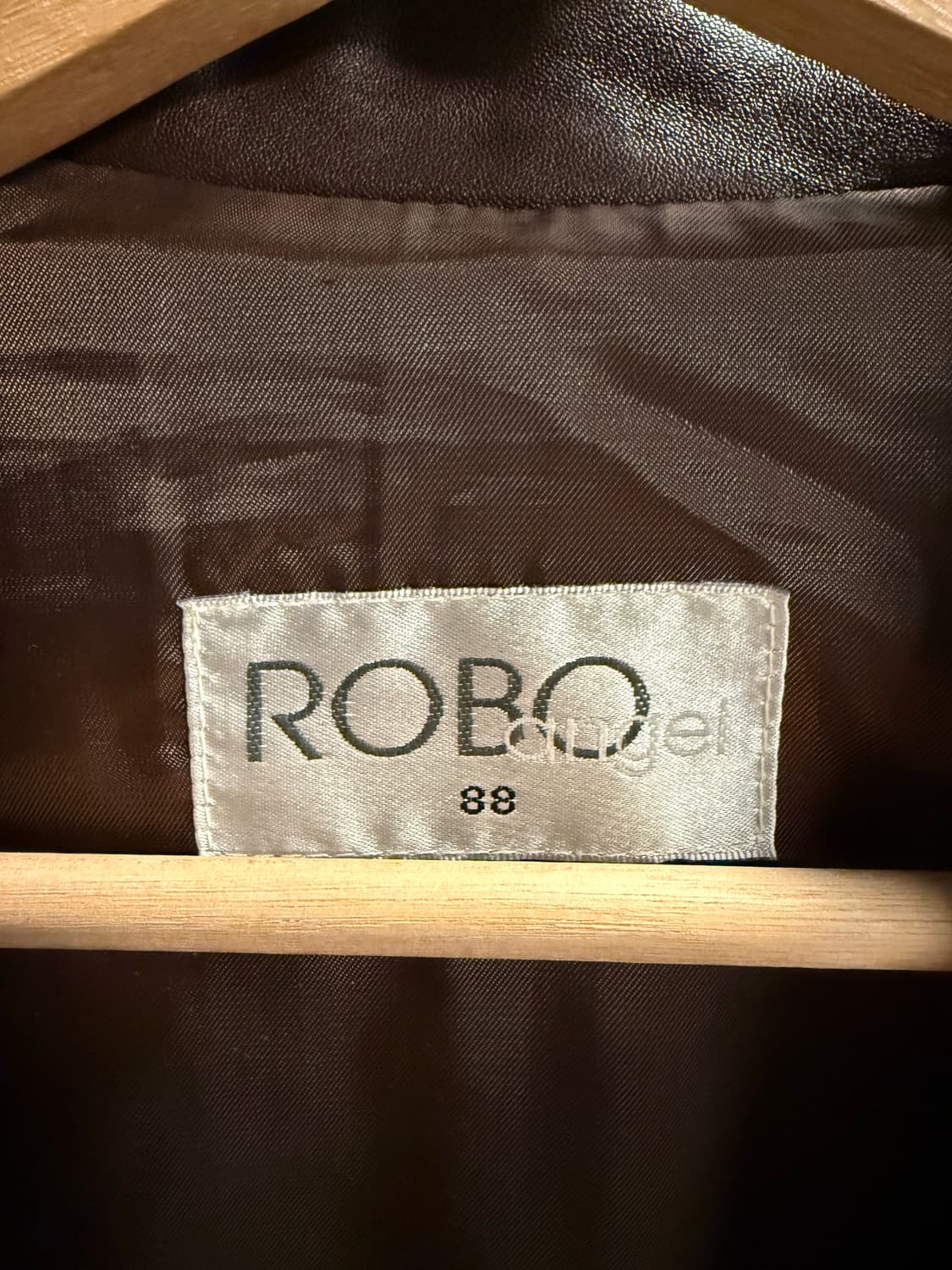 M 로보 ROBO 양가죽 테일러드 원버튼 레더 자켓 버건디브라운 상품이미지5