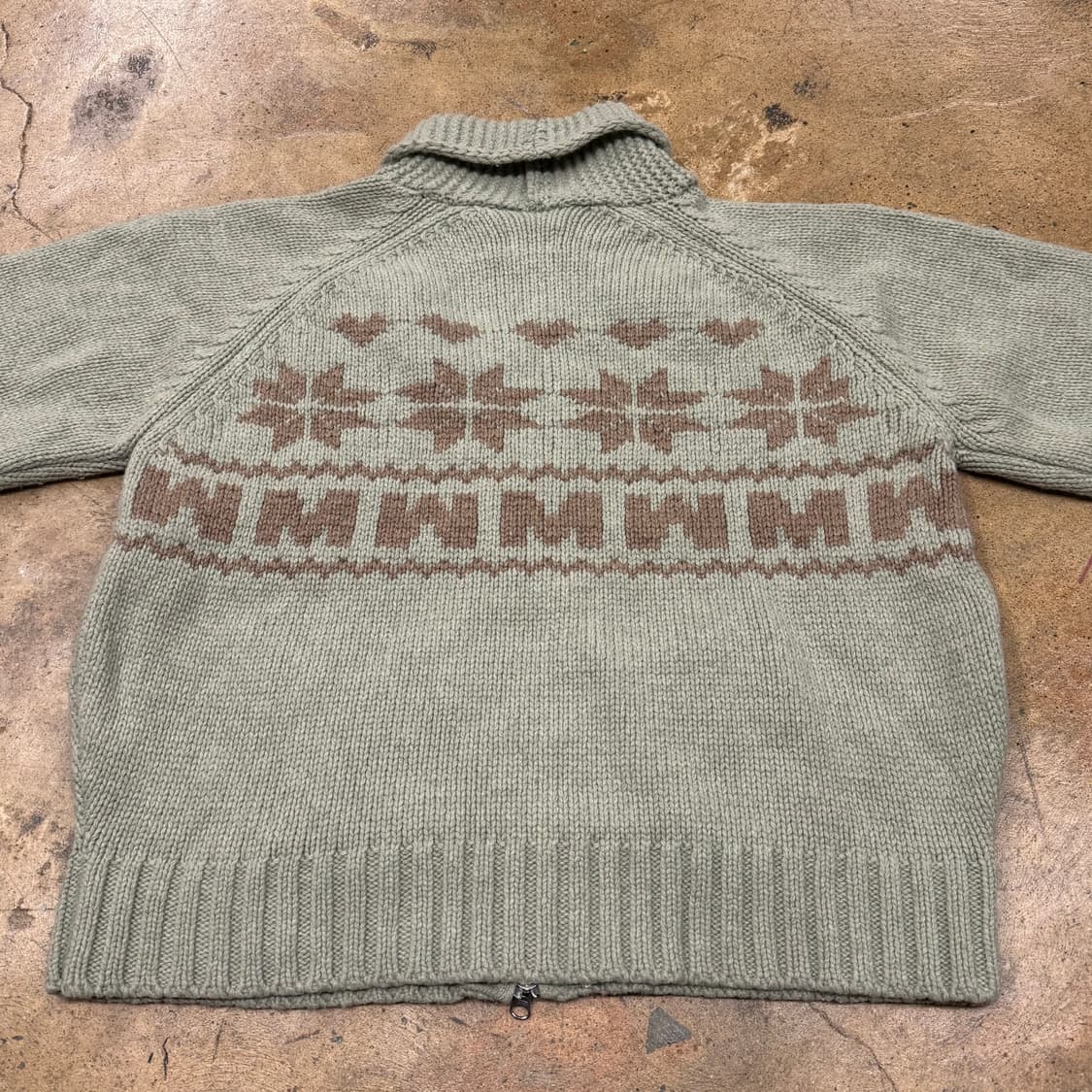 모리 빈티지 민트 니트 가디건 상품이미지4