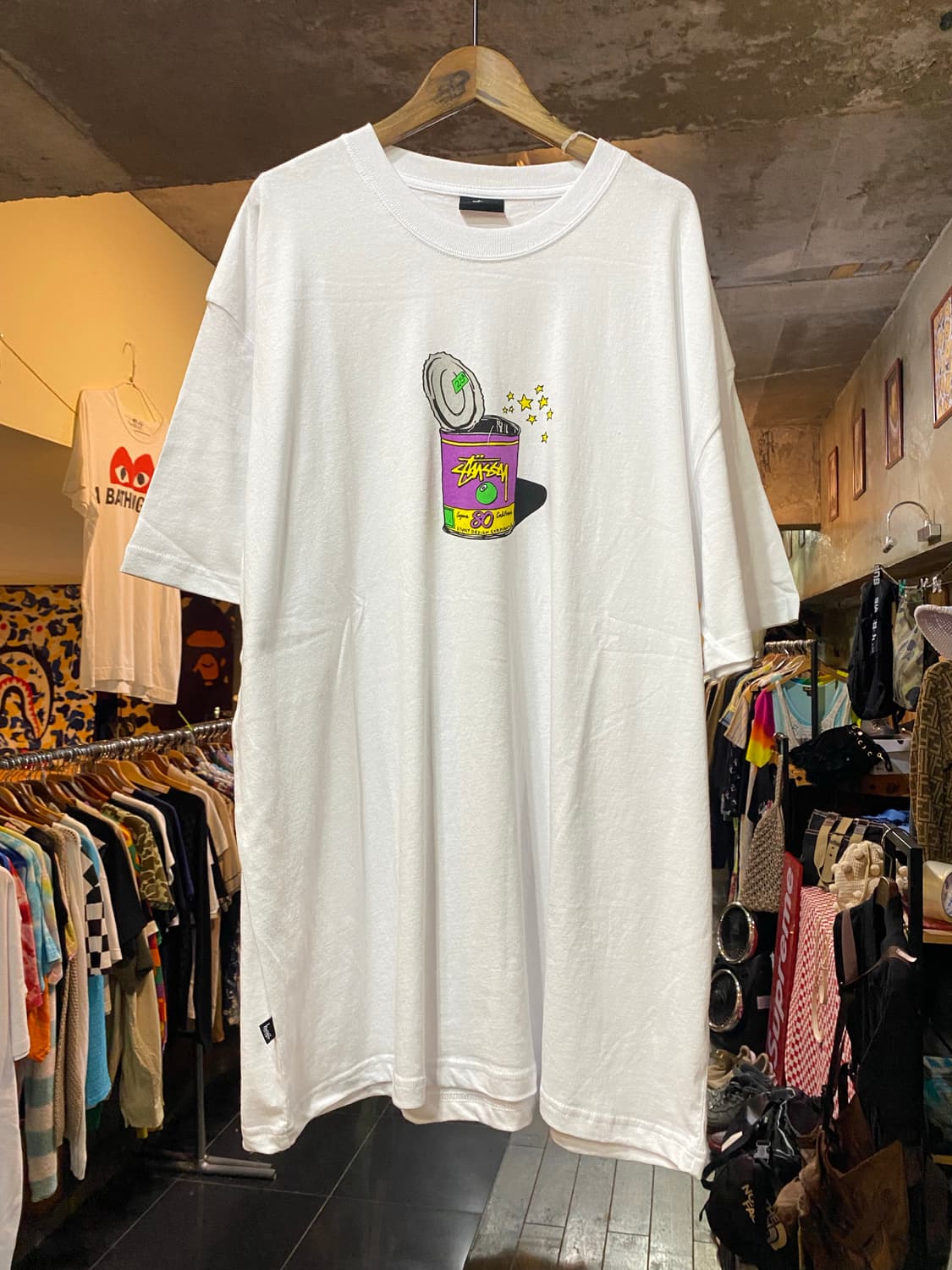 stussy 스투시 일러스트 프린팅 라운드 XL 상품이미지2