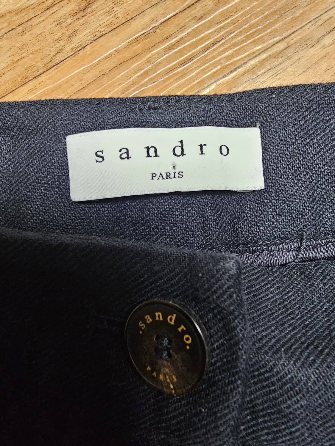 산드로 린넨 와이드 팬츠 상품이미지3