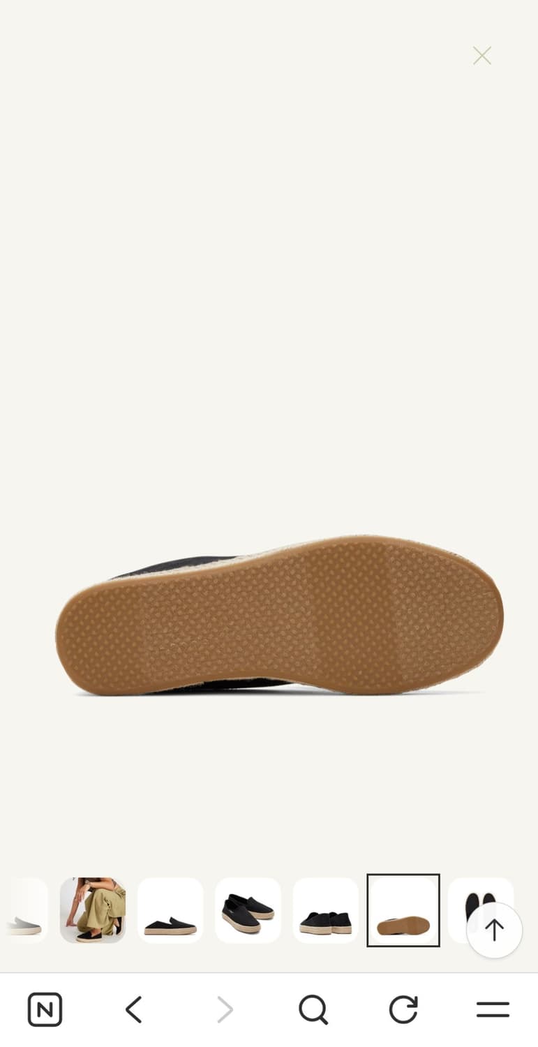 TOMS 캐롤리나 에스파드류 240 새상품 상품이미지8