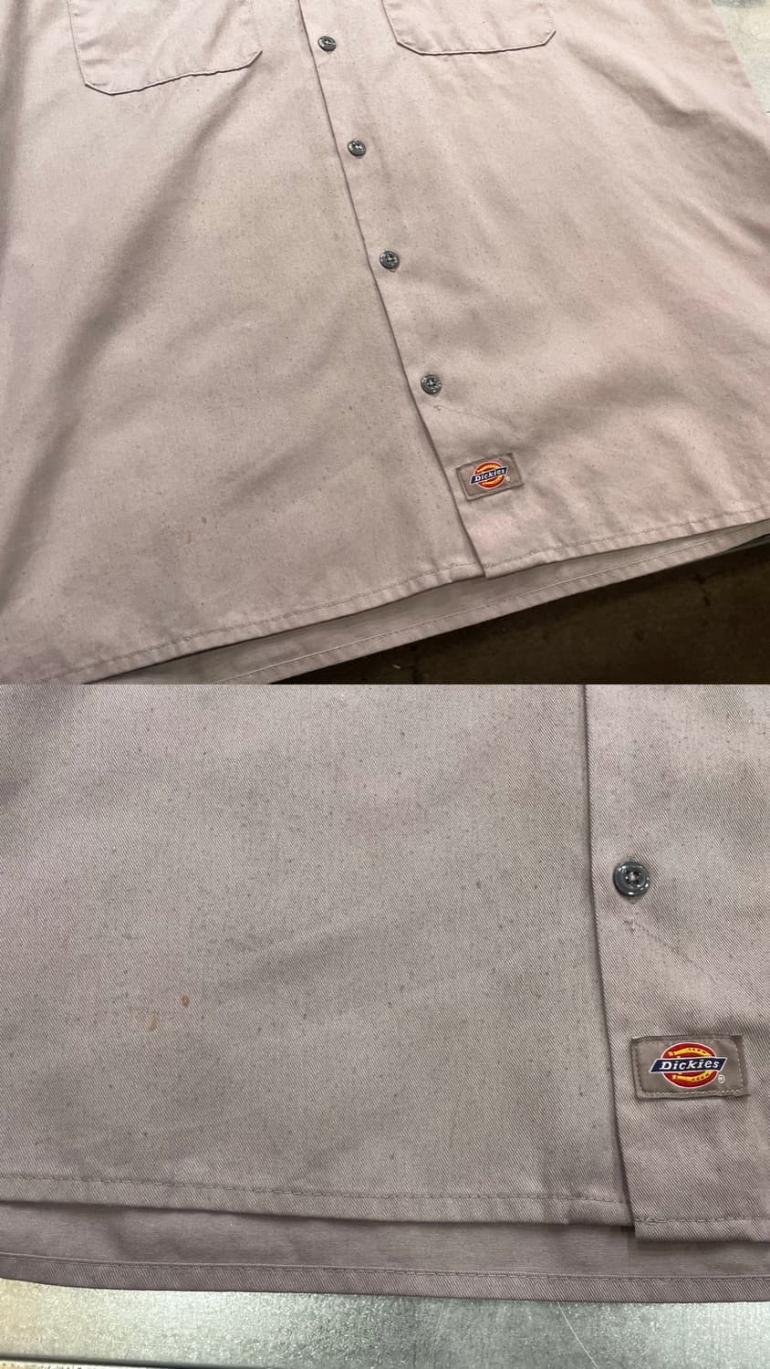 (L) Dickies 디키즈 반팔 워크 셔츠 그레이 상품이미지6