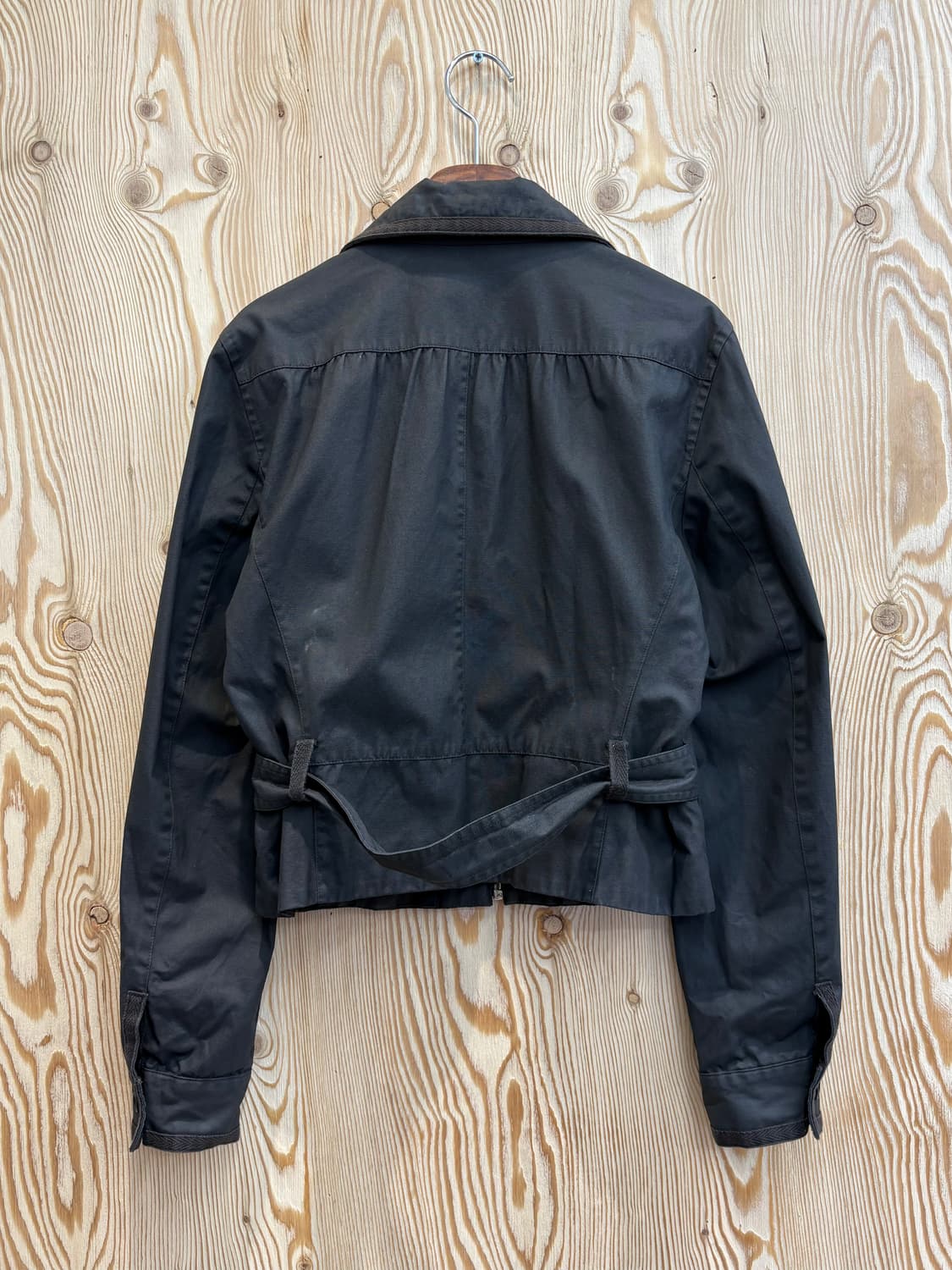 아르마니 익스체인지 코티드 하이넥 크롭 집업 상품이미지3