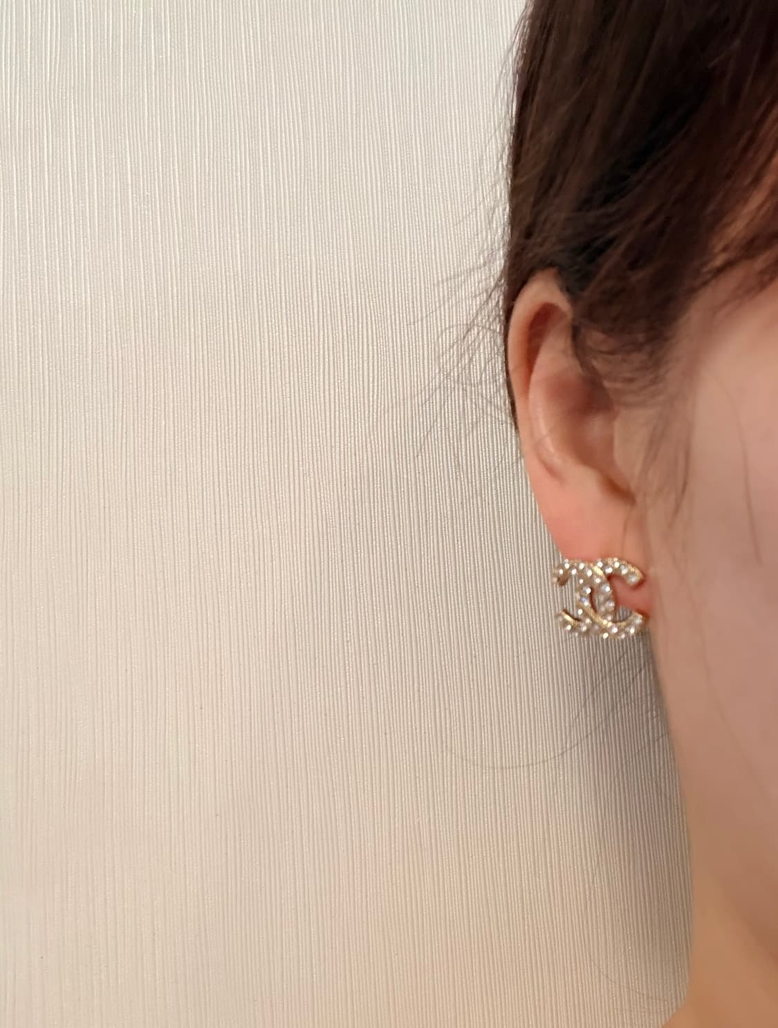 샤넬 퀼팅 샴페인골드 CC로고 귀걸이 업사이클링 상품이미지6