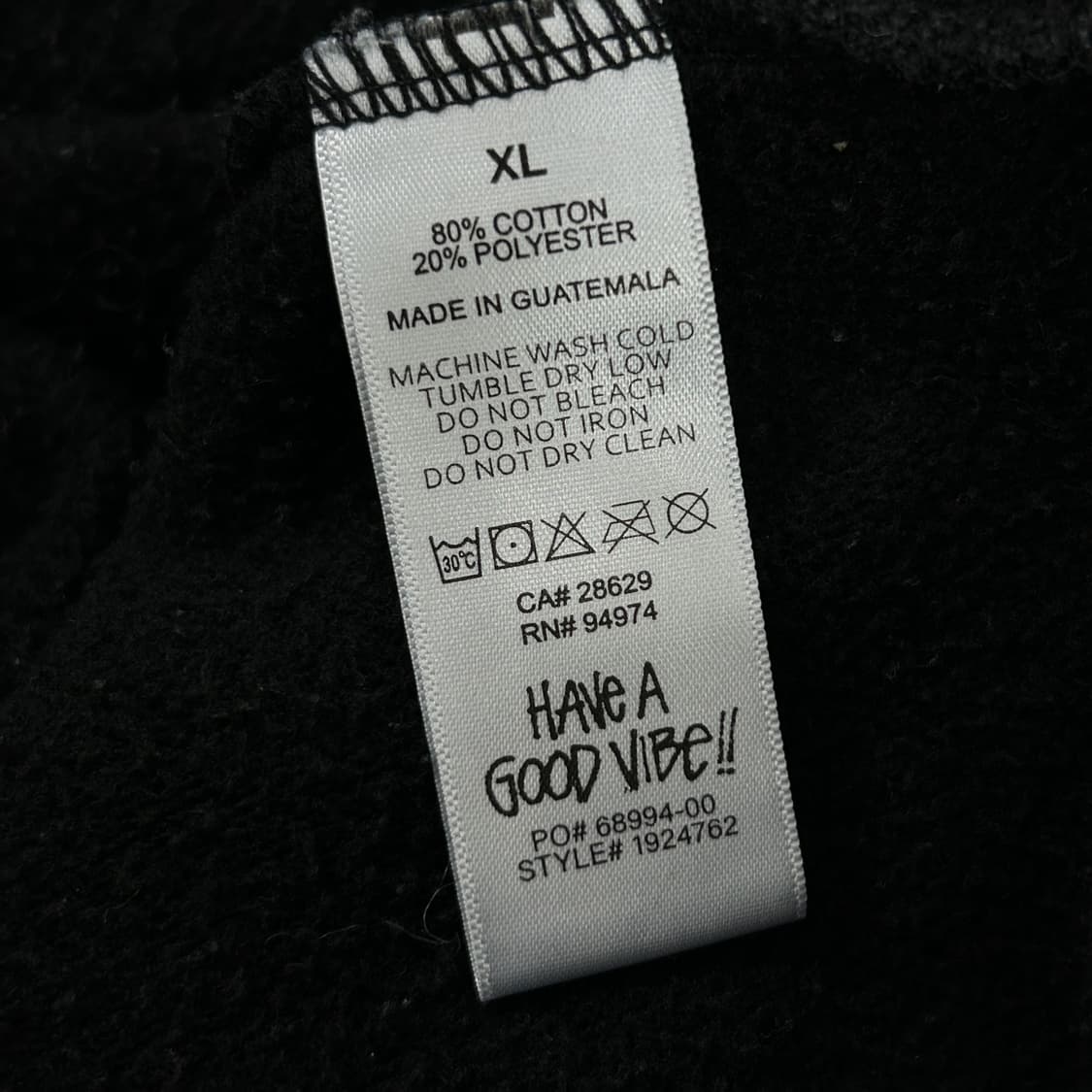 스투시 스탁로고 블랙 후드(XL) 상품이미지8