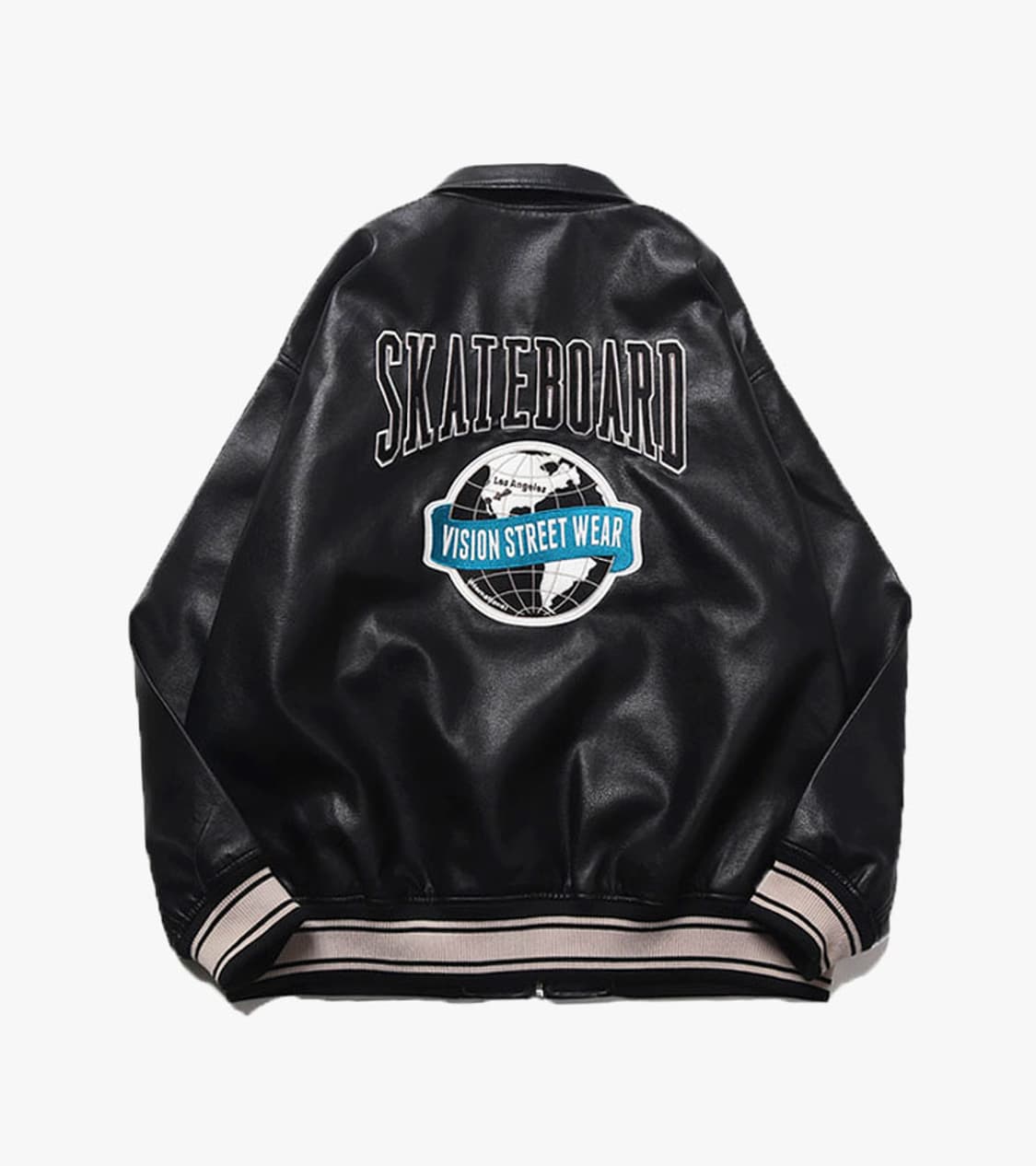 VISION STREET WEAR - LEATHER VARSITY JK 상품이미지1