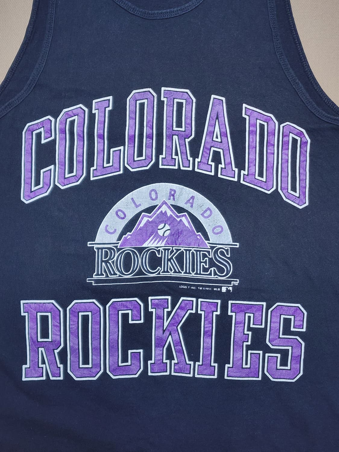 90s Colorado Rockies Logo7 USA 빈티지 나시61 상품이미지4