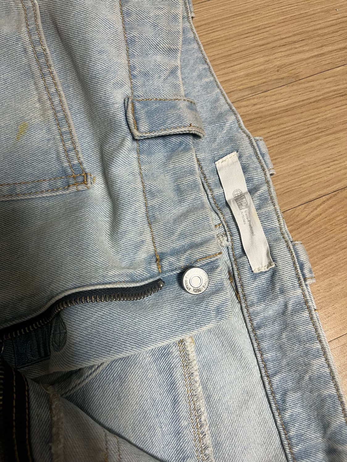 플라스틱 프로덕트 wave zipper pants(steel blue) 상품이미지5