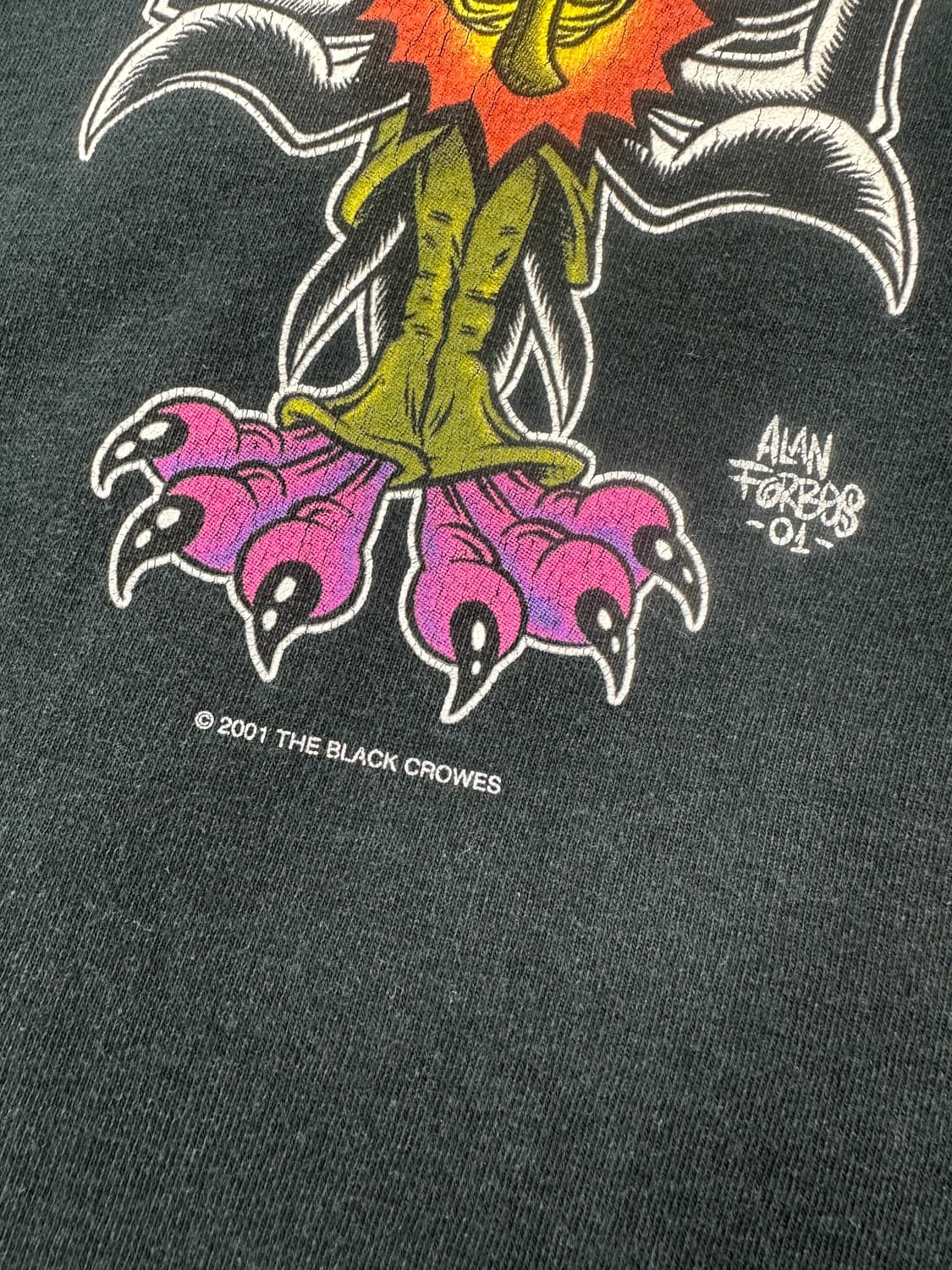 2001' TheBlackCrowes 밴드 티셔츠 L 상품이미지5