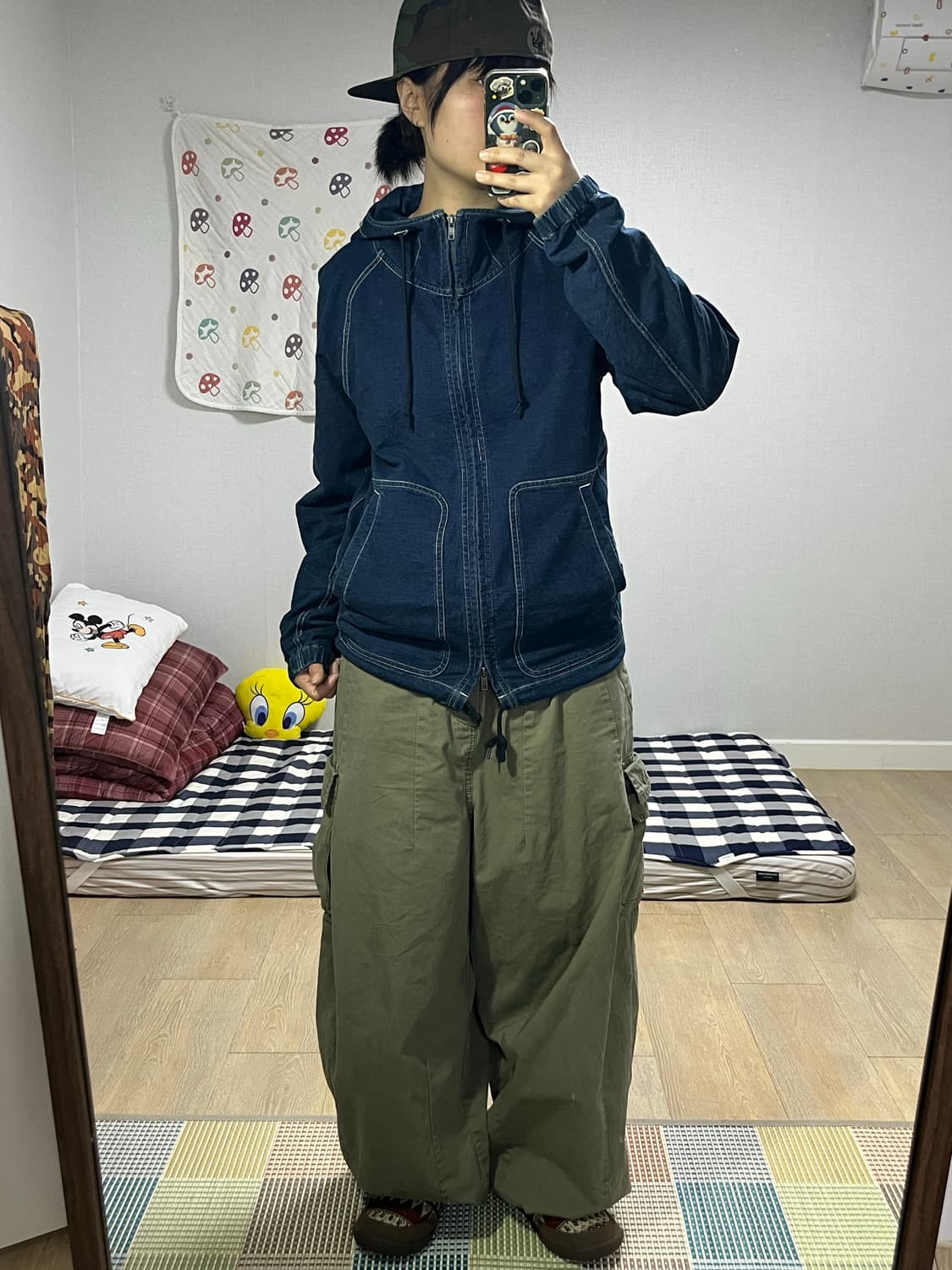 M2squared 엠투스퀘어드 데님 후드집업 상품이미지1