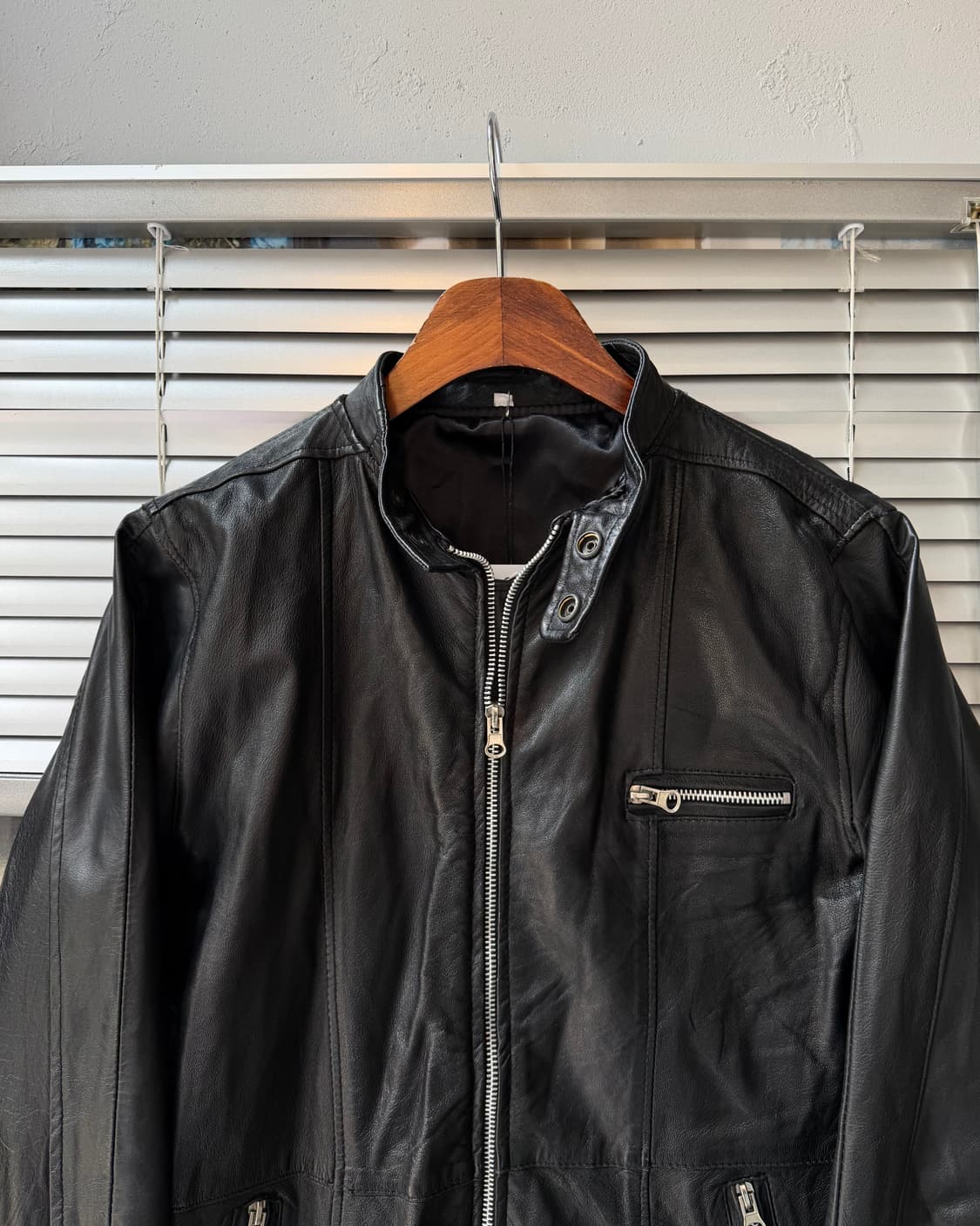 Vintage lambskin leather jacket 상품이미지4