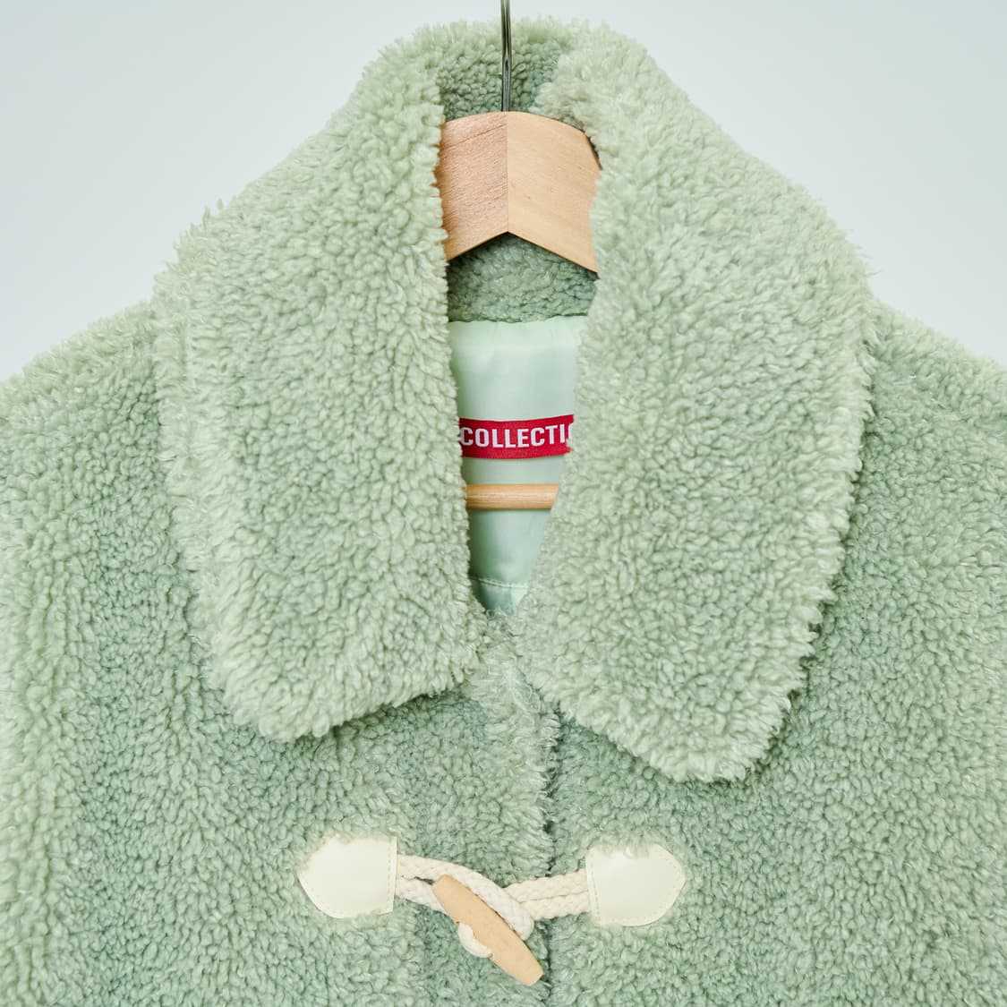 OiOi 오아이오아이 더플 포인트 퍼 코트 자켓 메론 상품이미지3