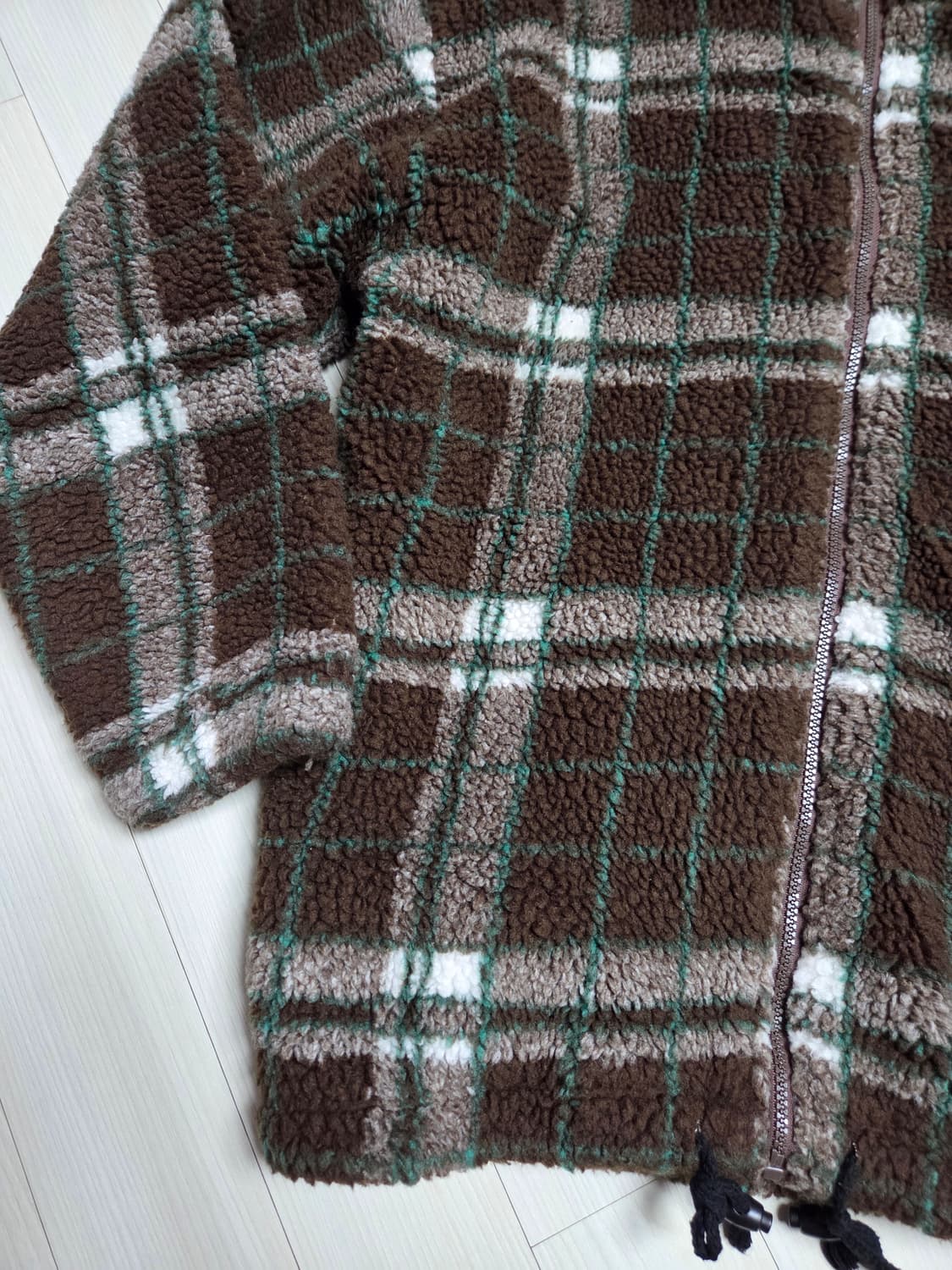 챔피온 빈티지 체크 플리스 자켓 상품이미지4