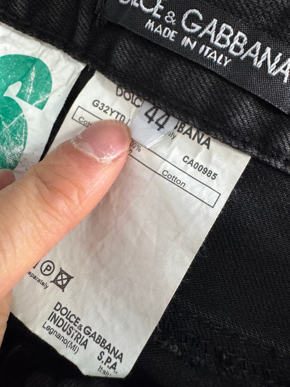 희귀!! 여성 돌체앤가바나 바이커 자물쇠 디테일 데님팬츠 상품이미지4