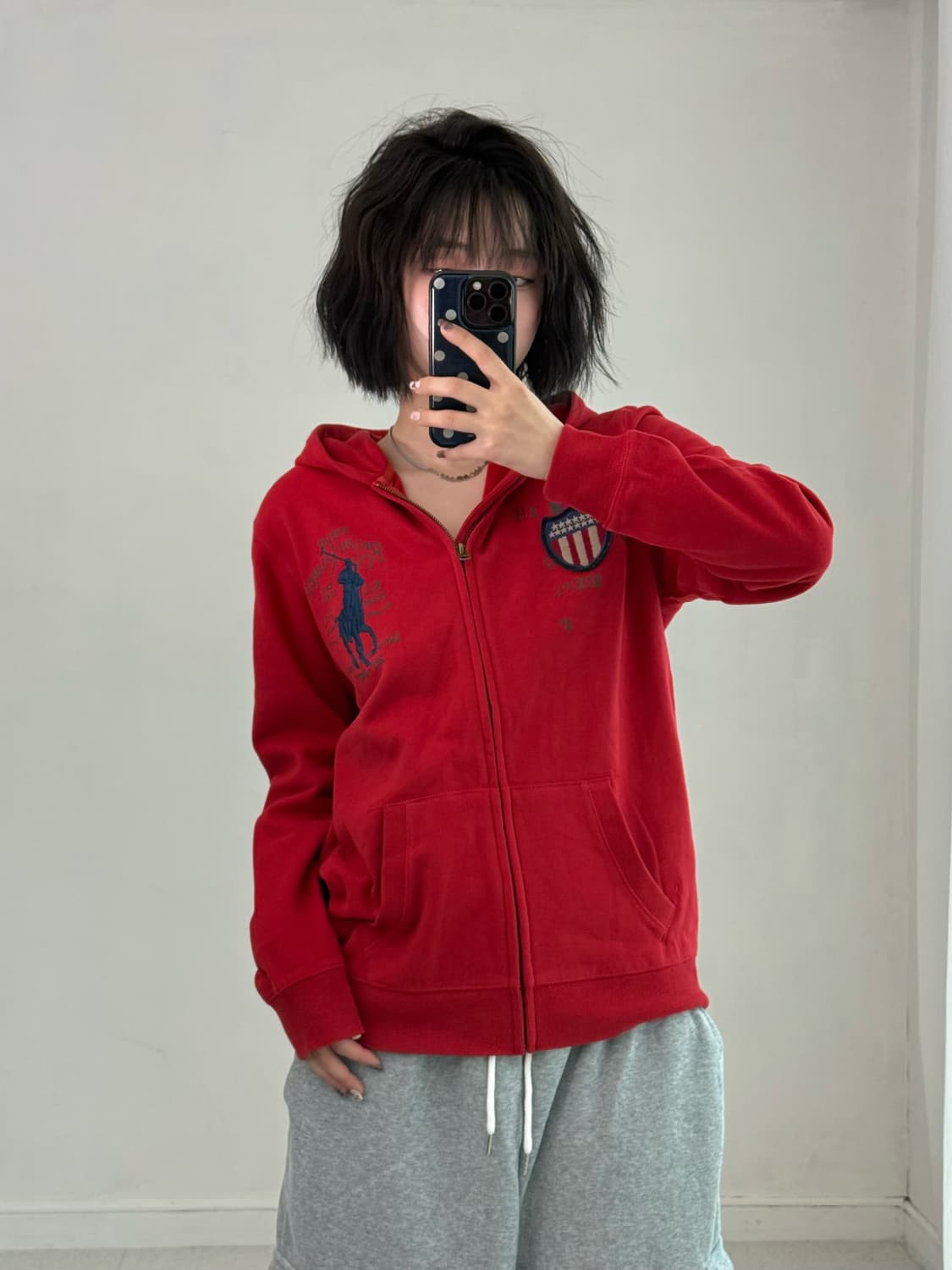 폴로 랄프로렌 빅포니 성조기 후드집업 상품이미지3