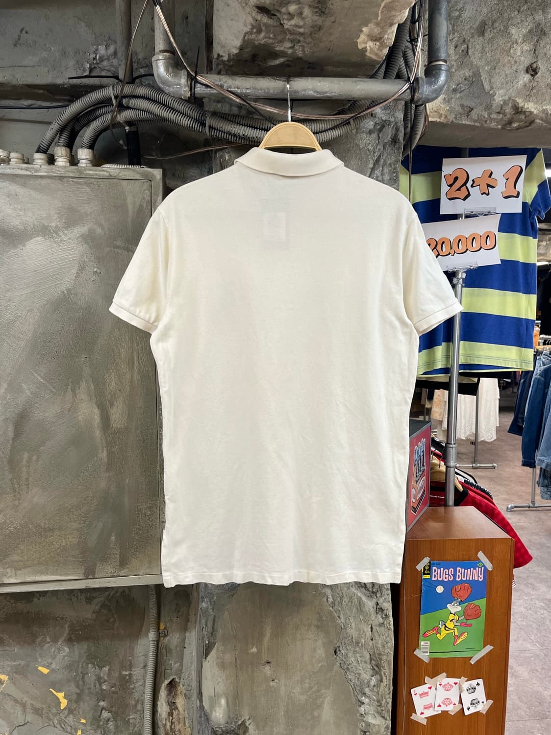폴로 랄프로렌 빅포니 반팔 카라티 화이트 L #csz3833 상품이미지2