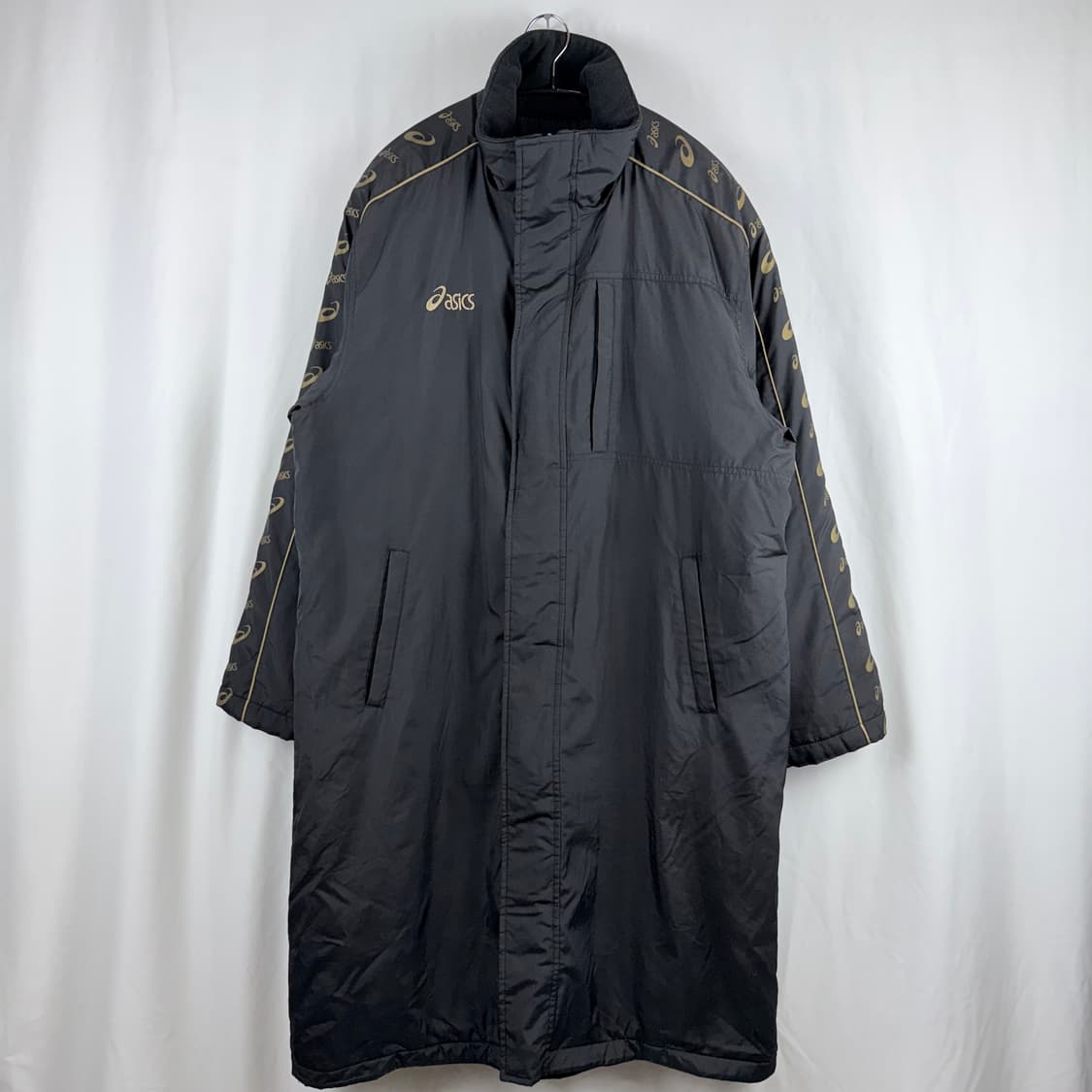 (100) 아식스 올드스쿨 사이드테잎 벤치코트 블랙 상품이미지2